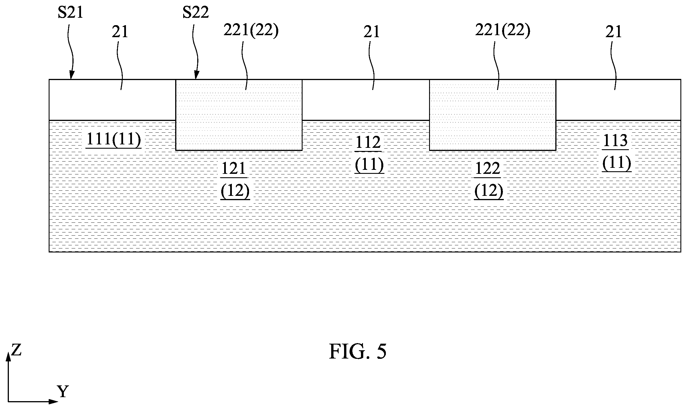 Patent US12610795 Figure 5 – Method for patterning active areas in semiconductor structure
