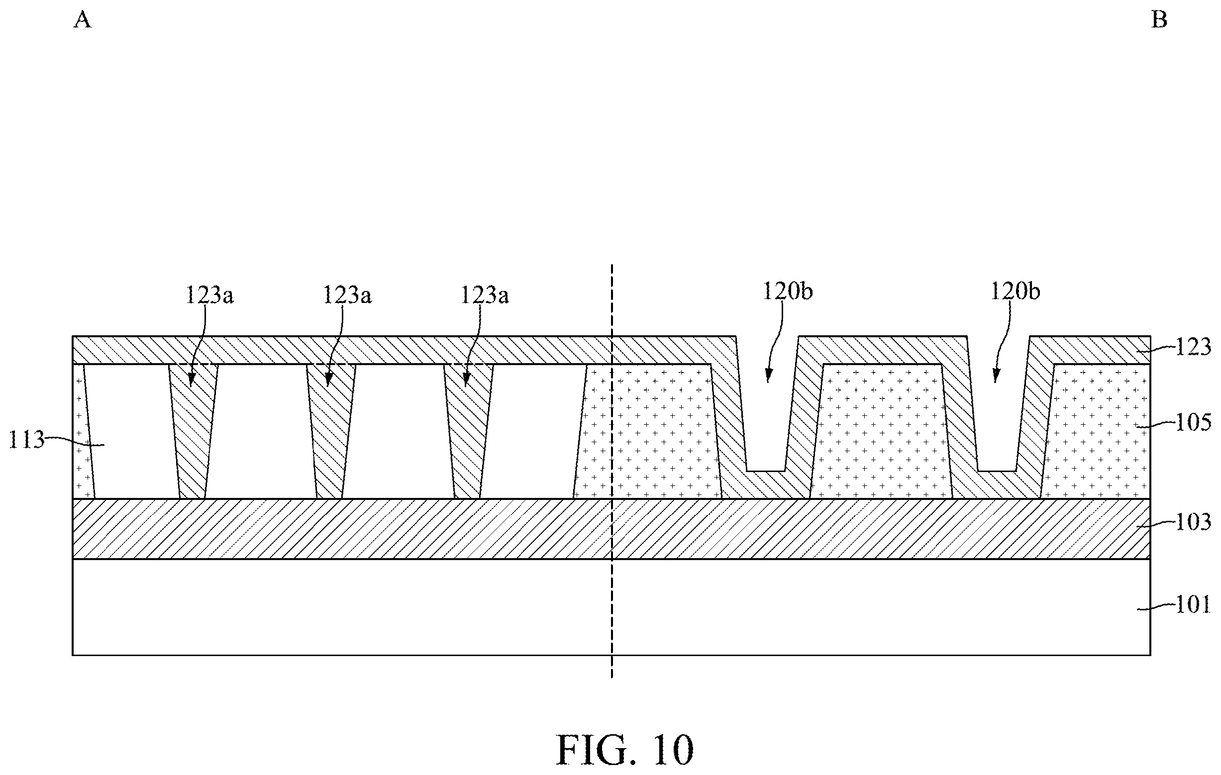 Patent US12610803 Figure 12 – Semiconductor device structure with reduced critical dimension and method for preparing the same
