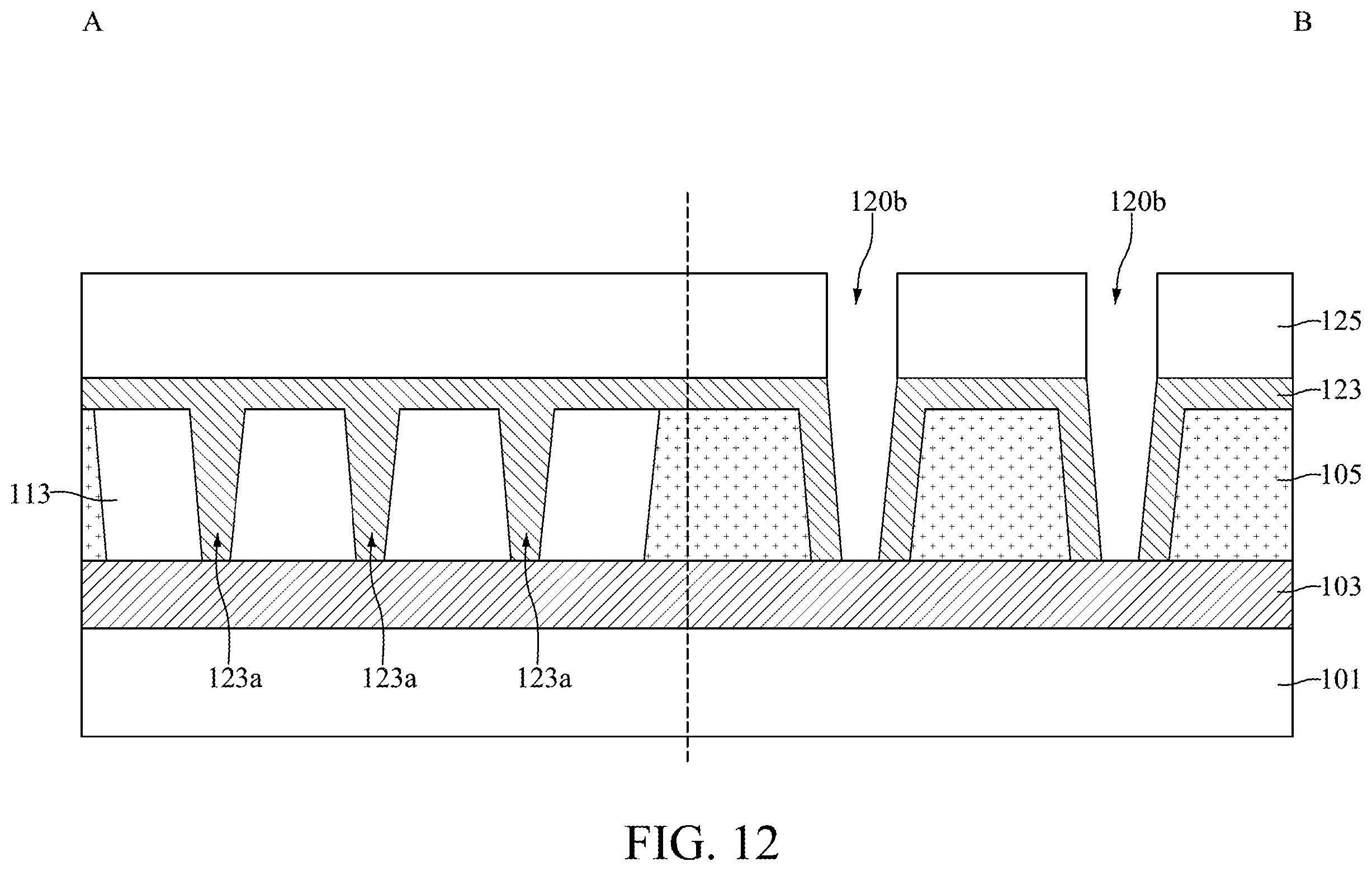 Patent US12610803 Figure 14 – Semiconductor device structure with reduced critical dimension and method for preparing the same