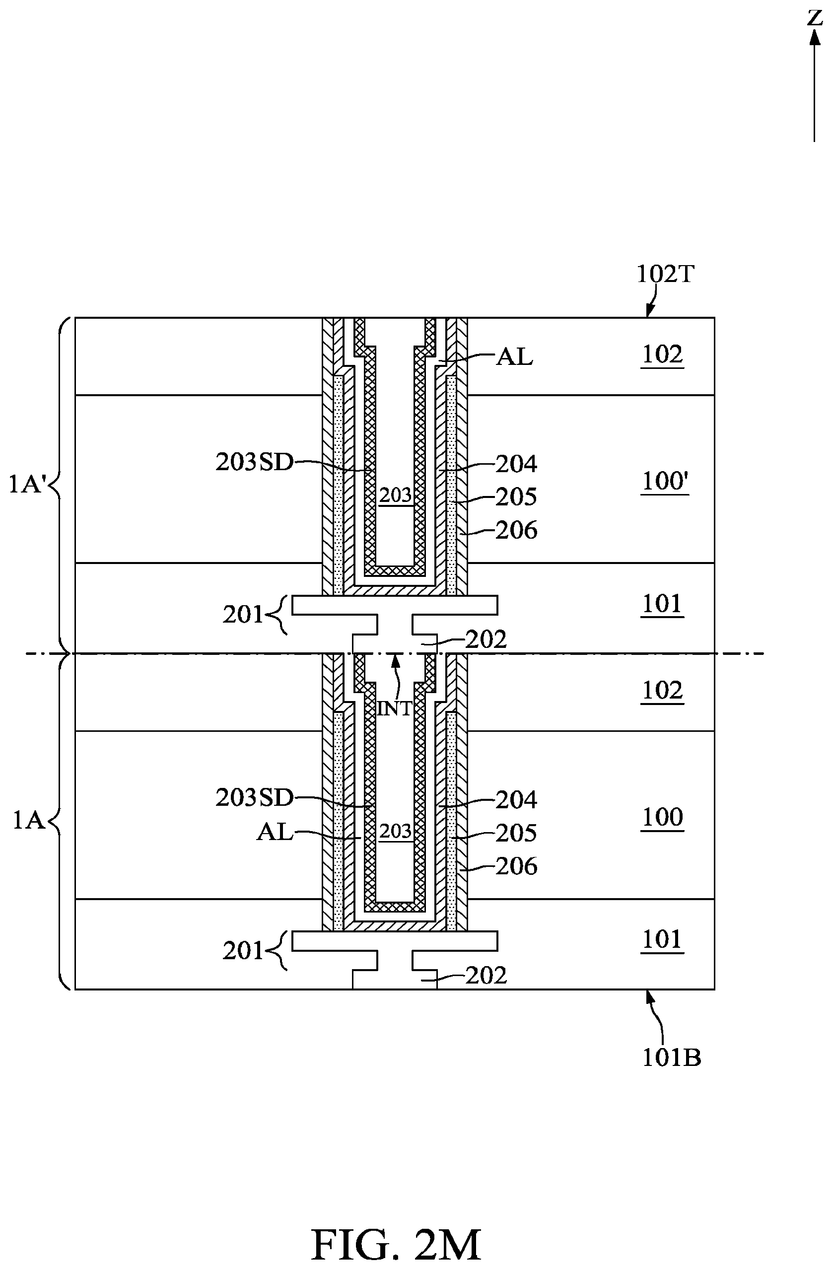 Patent US12610805 Figure 18 – Semiconductor device with polymer liner and method for fabricating the same