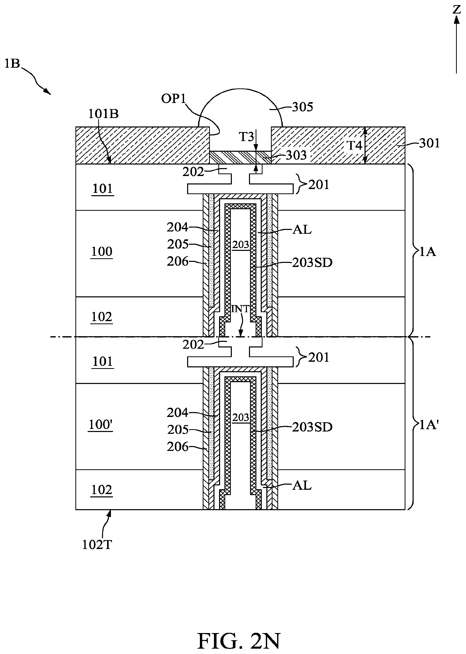Patent US12610805 Figure 19 – Semiconductor device with polymer liner and method for fabricating the same