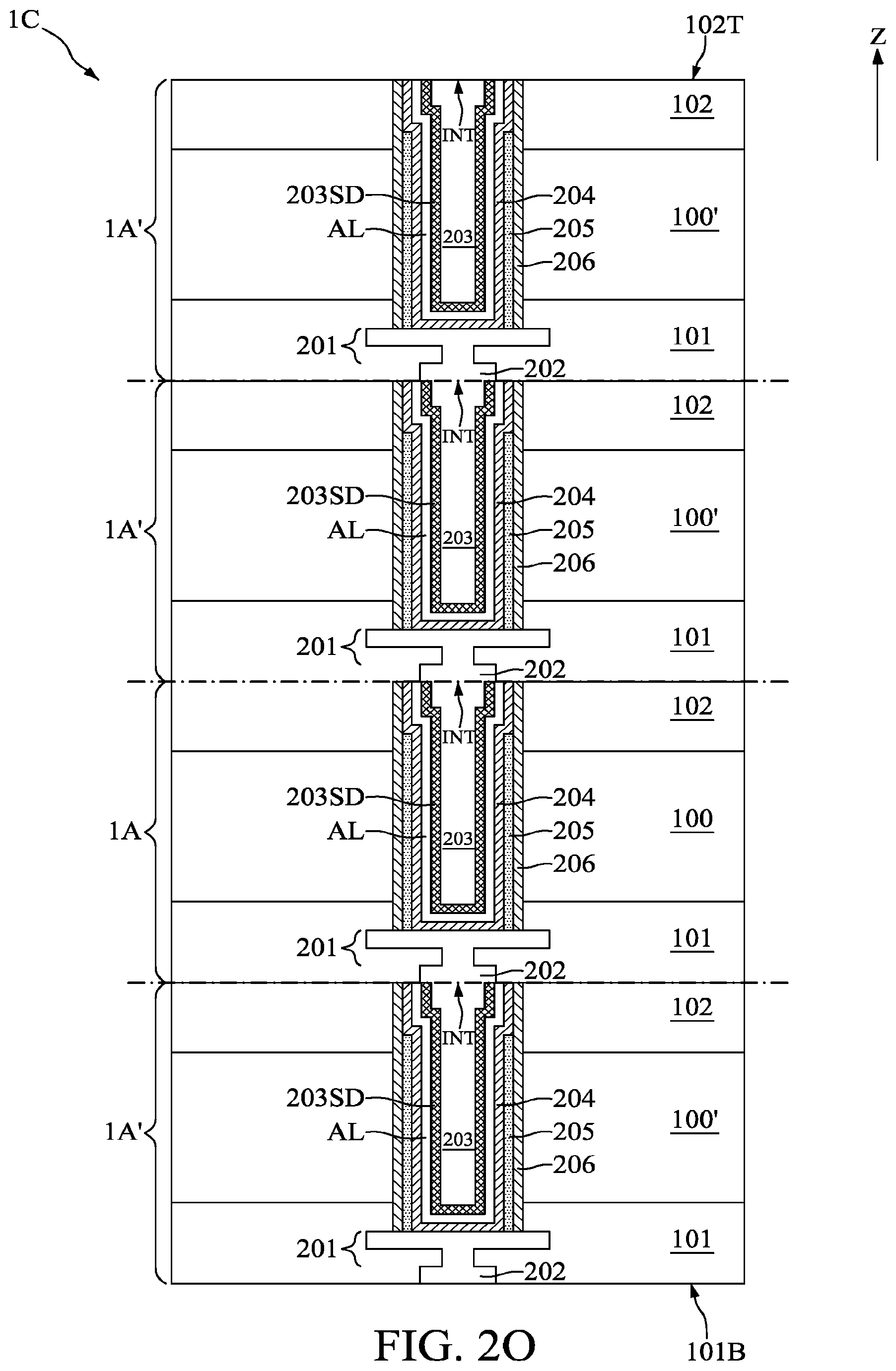 Patent US12610805 Figure 20 – Semiconductor device with polymer liner and method for fabricating the same
