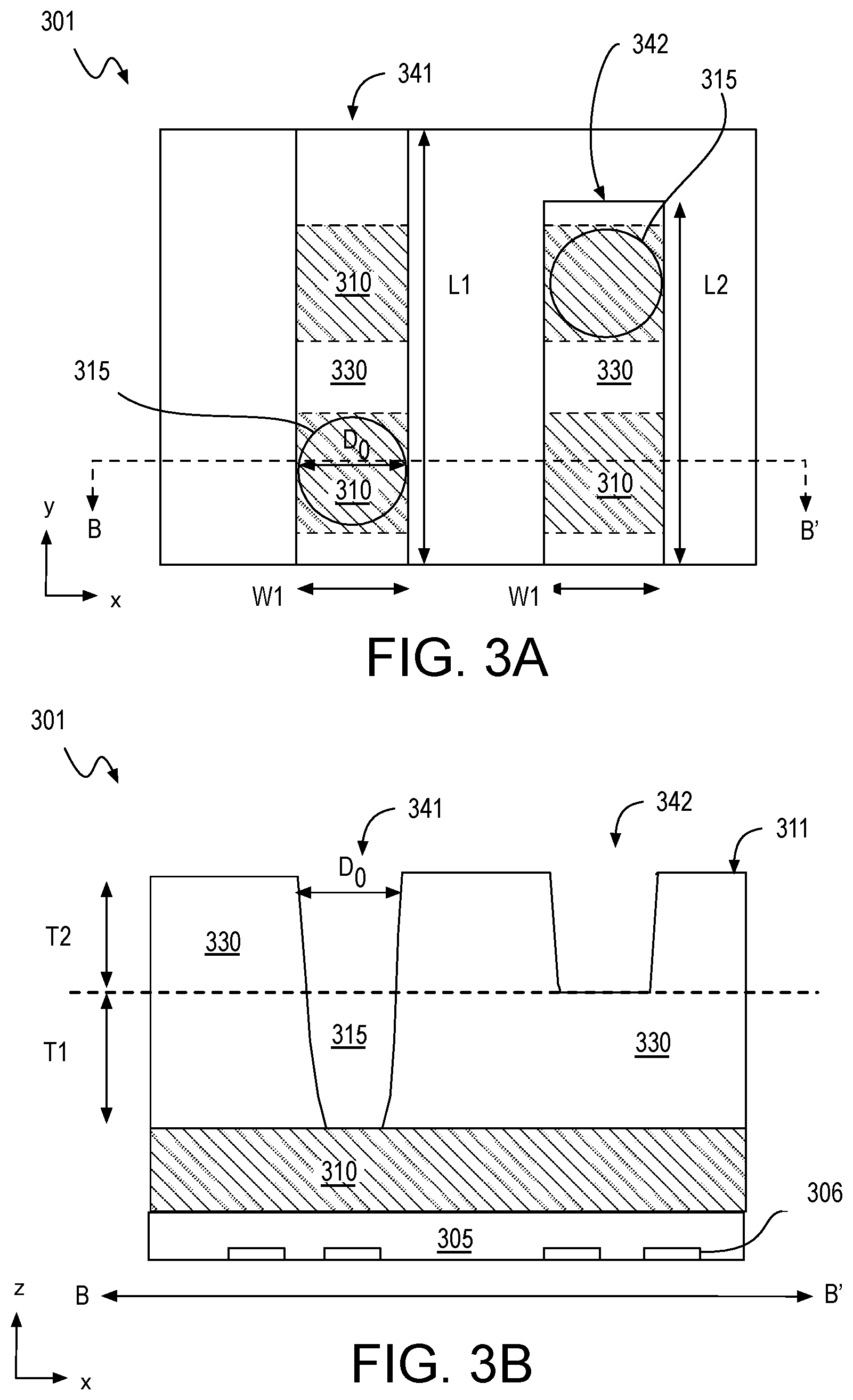 Patent US12610806 Figure 3 – Interconnect structures with nitrogen-rich dielectric material interfaces for low resistance vias in integrated circuits