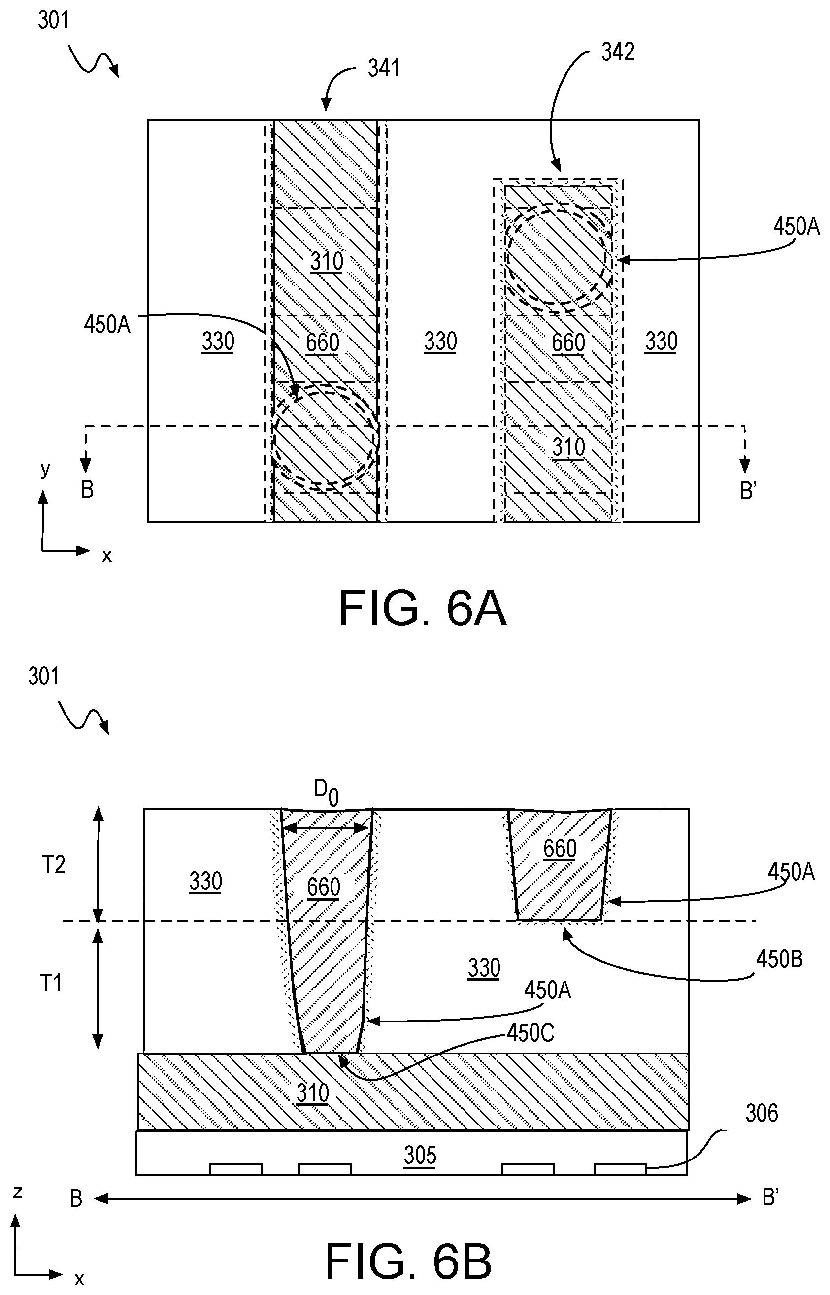 Patent US12610806 Figure 7 – Interconnect structures with nitrogen-rich dielectric material interfaces for low resistance vias in integrated circuits