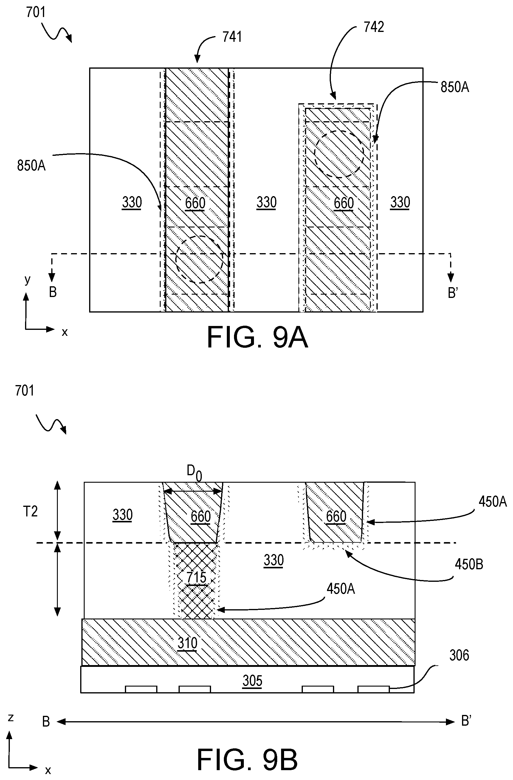 Patent US12610806 Figure 11 – Interconnect structures with nitrogen-rich dielectric material interfaces for low resistance vias in integrated circuits