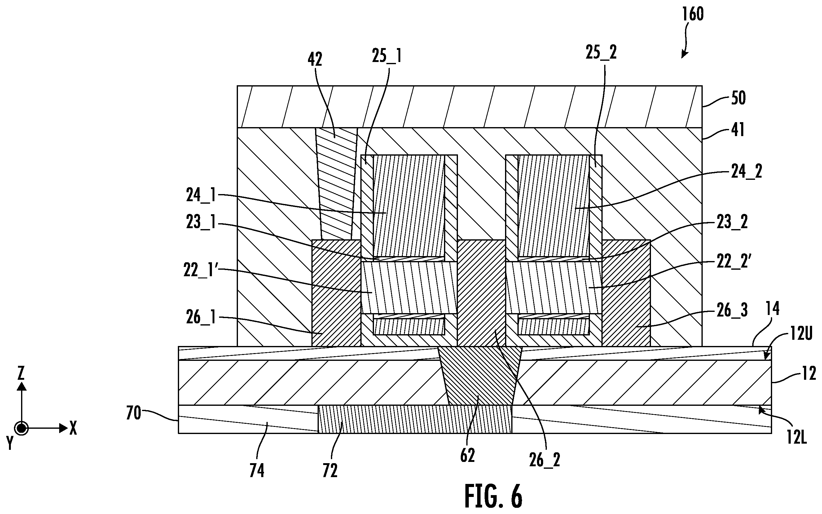 Patent US12610807 Figure 6 – Integrated circuit devices including a back side power distribution network structure and methods of forming the same