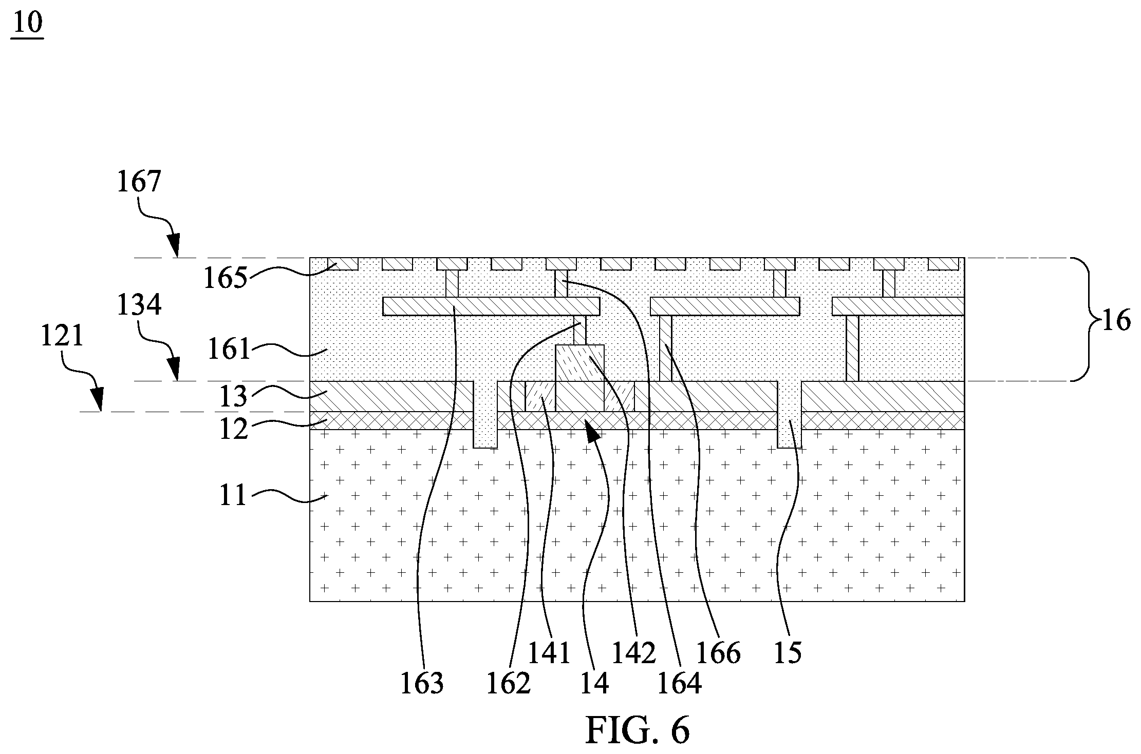Patent US12610810 Figure 6 – Semiconductor structure and method of manufacturing the same