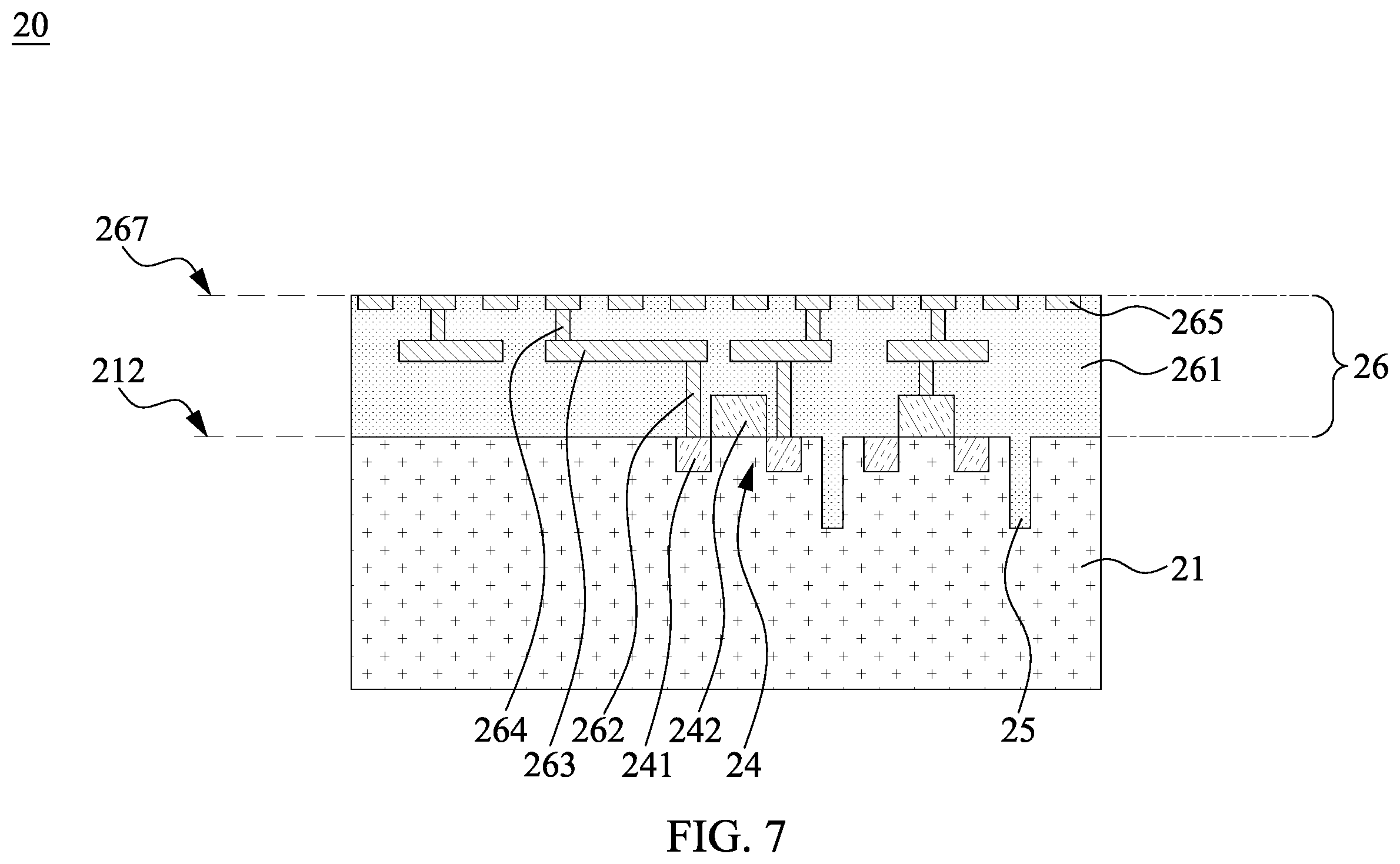 Patent US12610810 Figure 7 – Semiconductor structure and method of manufacturing the same