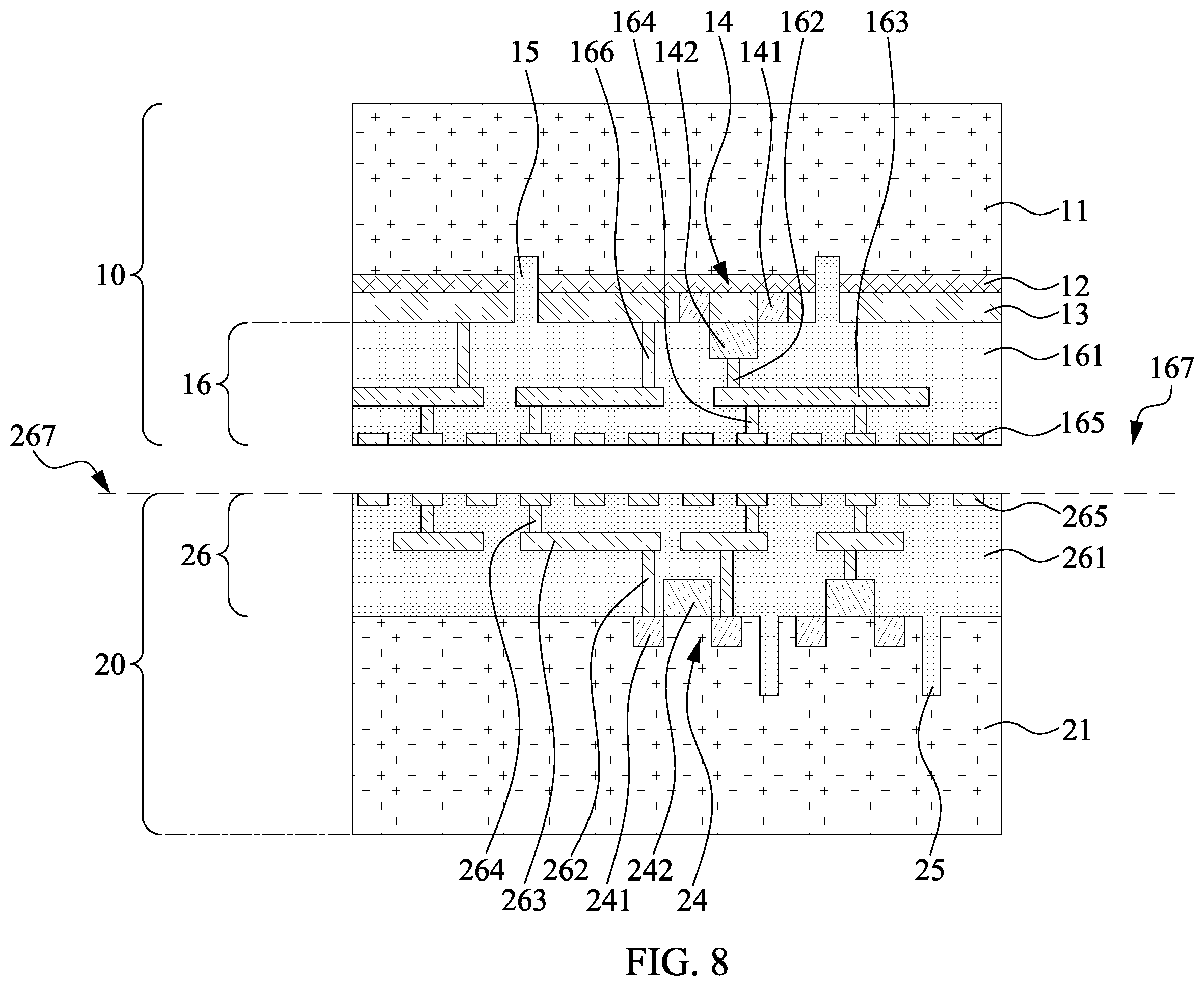 Patent US12610810 Figure 8 – Semiconductor structure and method of manufacturing the same