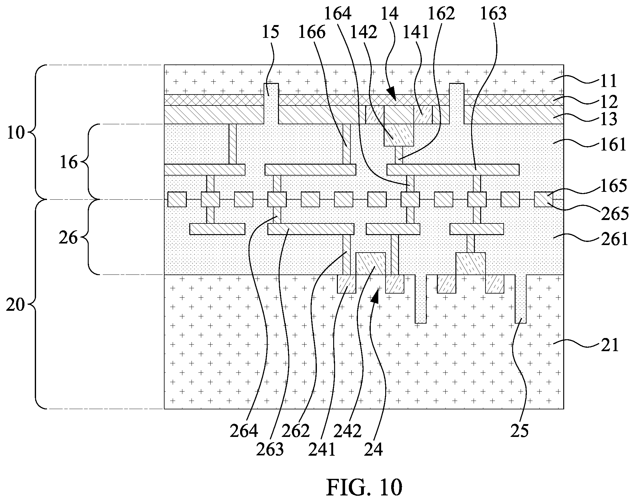Patent US12610810 Figure 10 – Semiconductor structure and method of manufacturing the same