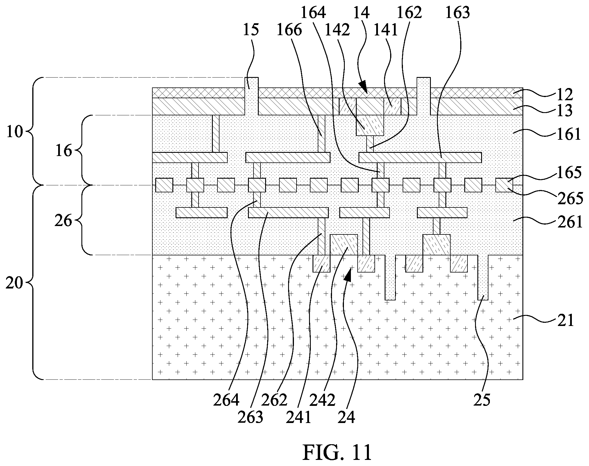 Patent US12610810 Figure 11 – Semiconductor structure and method of manufacturing the same