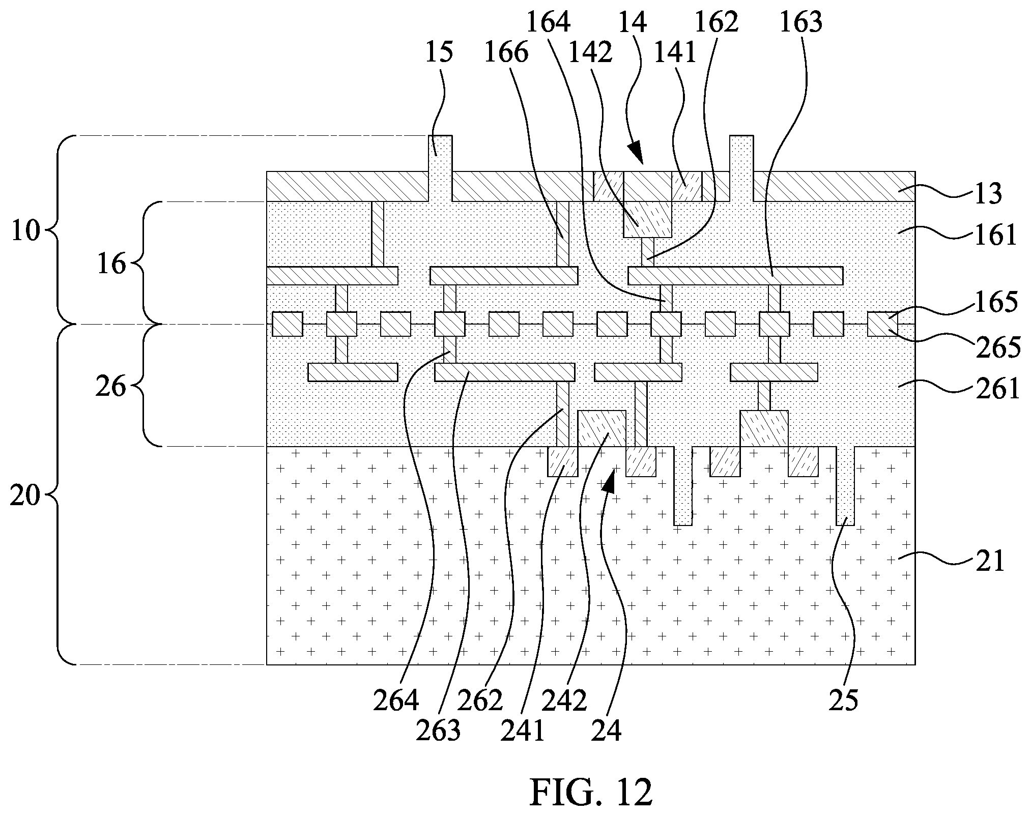 Patent US12610810 Figure 12 – Semiconductor structure and method of manufacturing the same