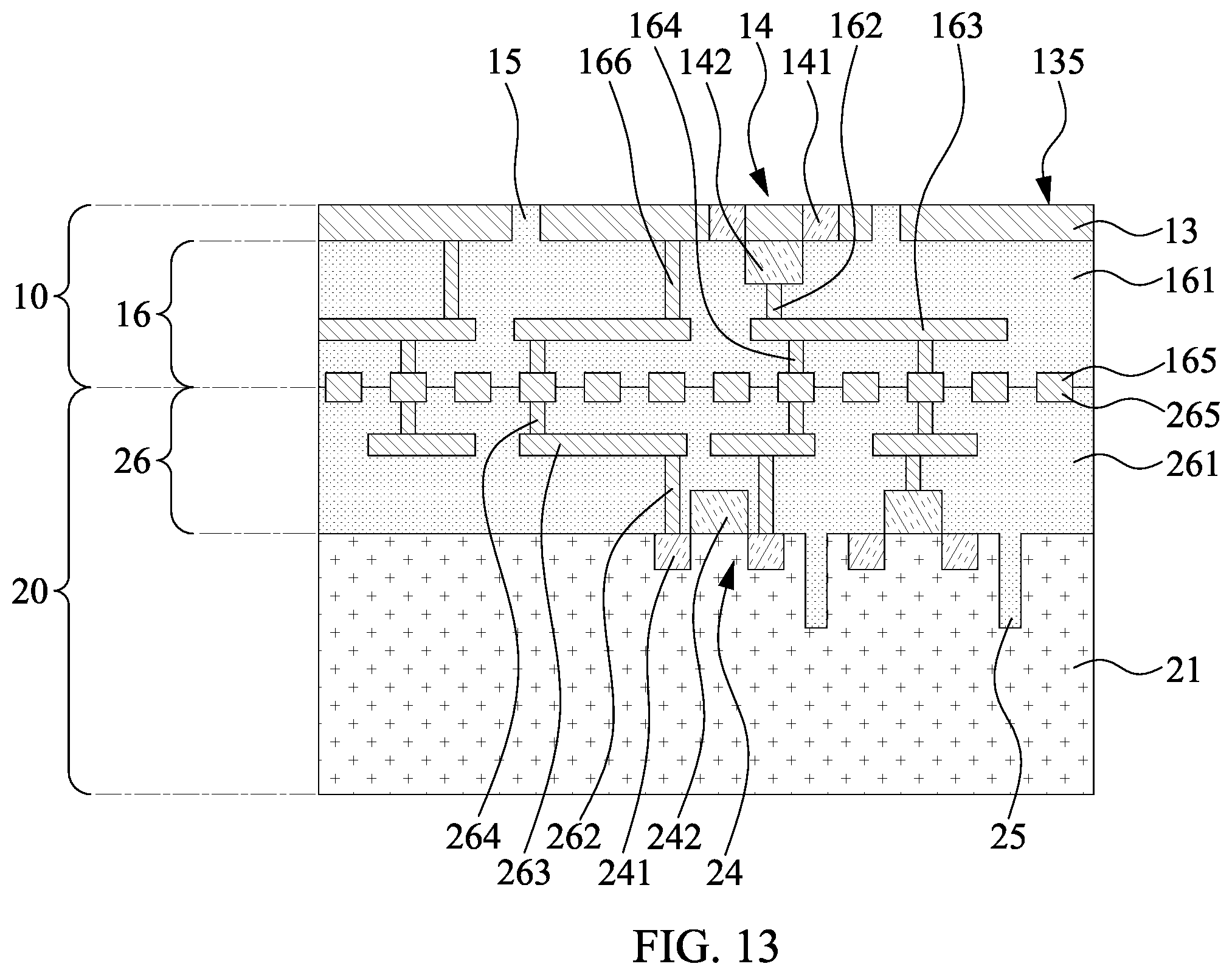 Patent US12610810 Figure 13 – Semiconductor structure and method of manufacturing the same