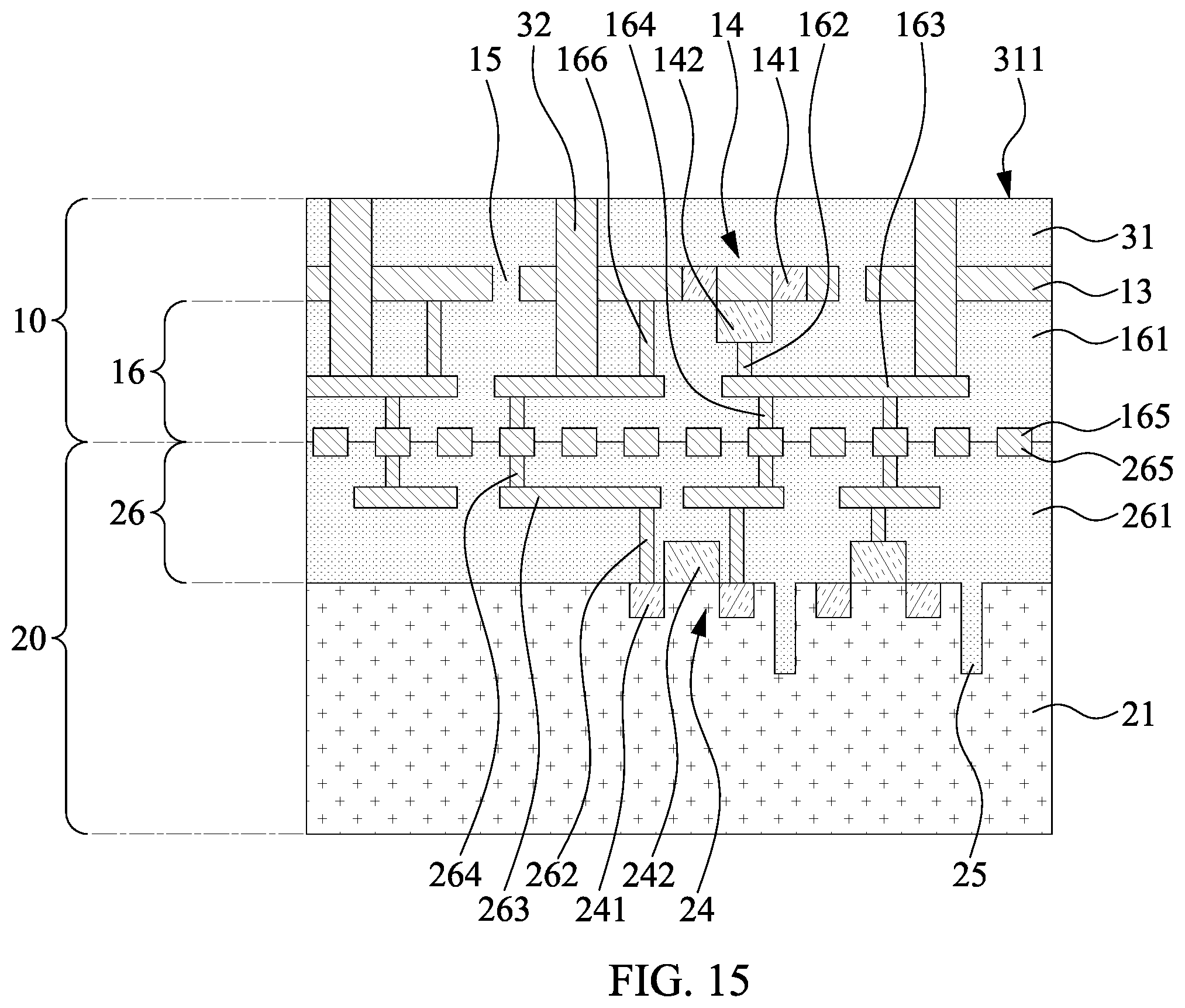 Patent US12610810 Figure 15 – Semiconductor structure and method of manufacturing the same