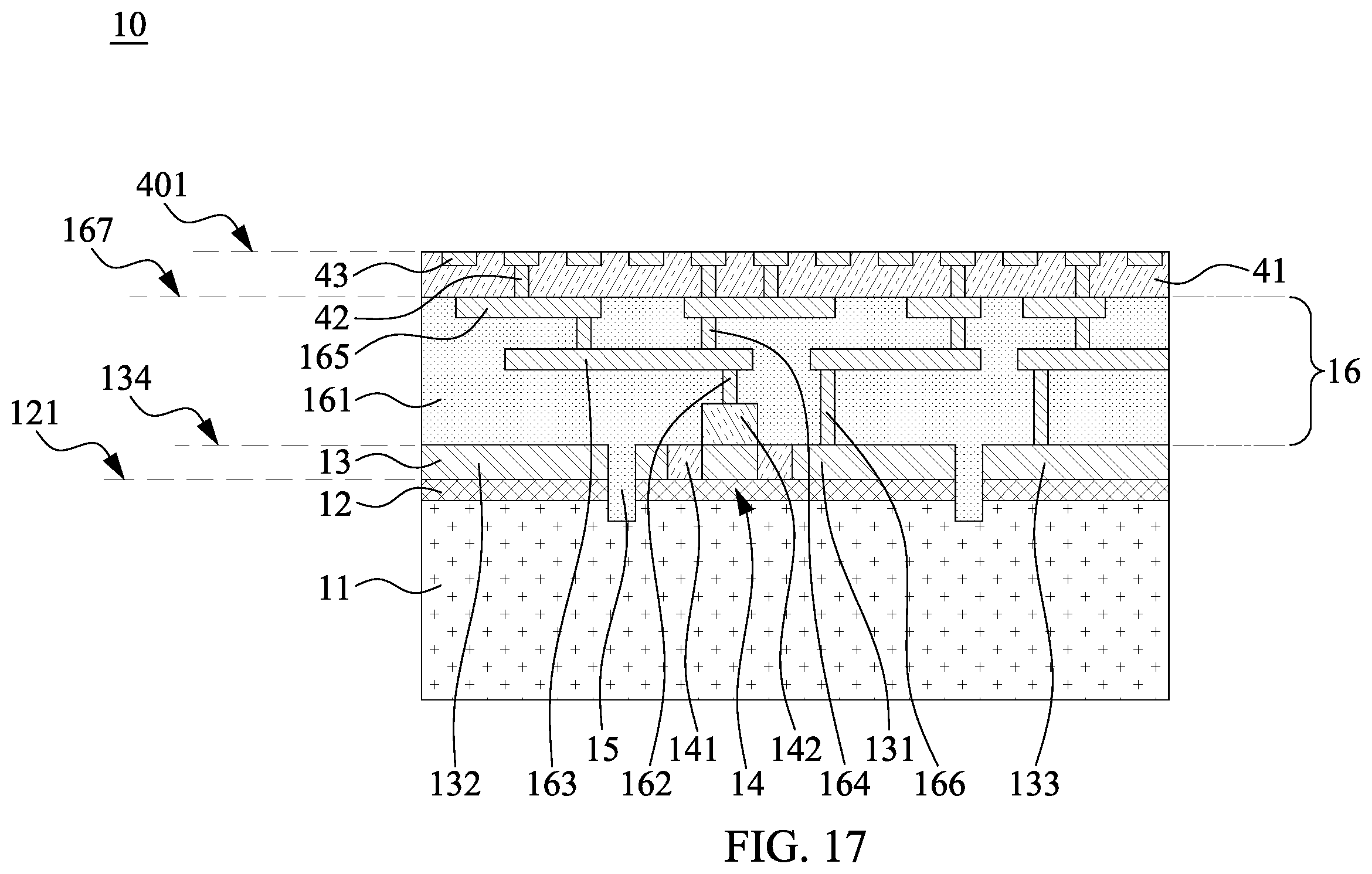 Patent US12610810 Figure 17 – Semiconductor structure and method of manufacturing the same