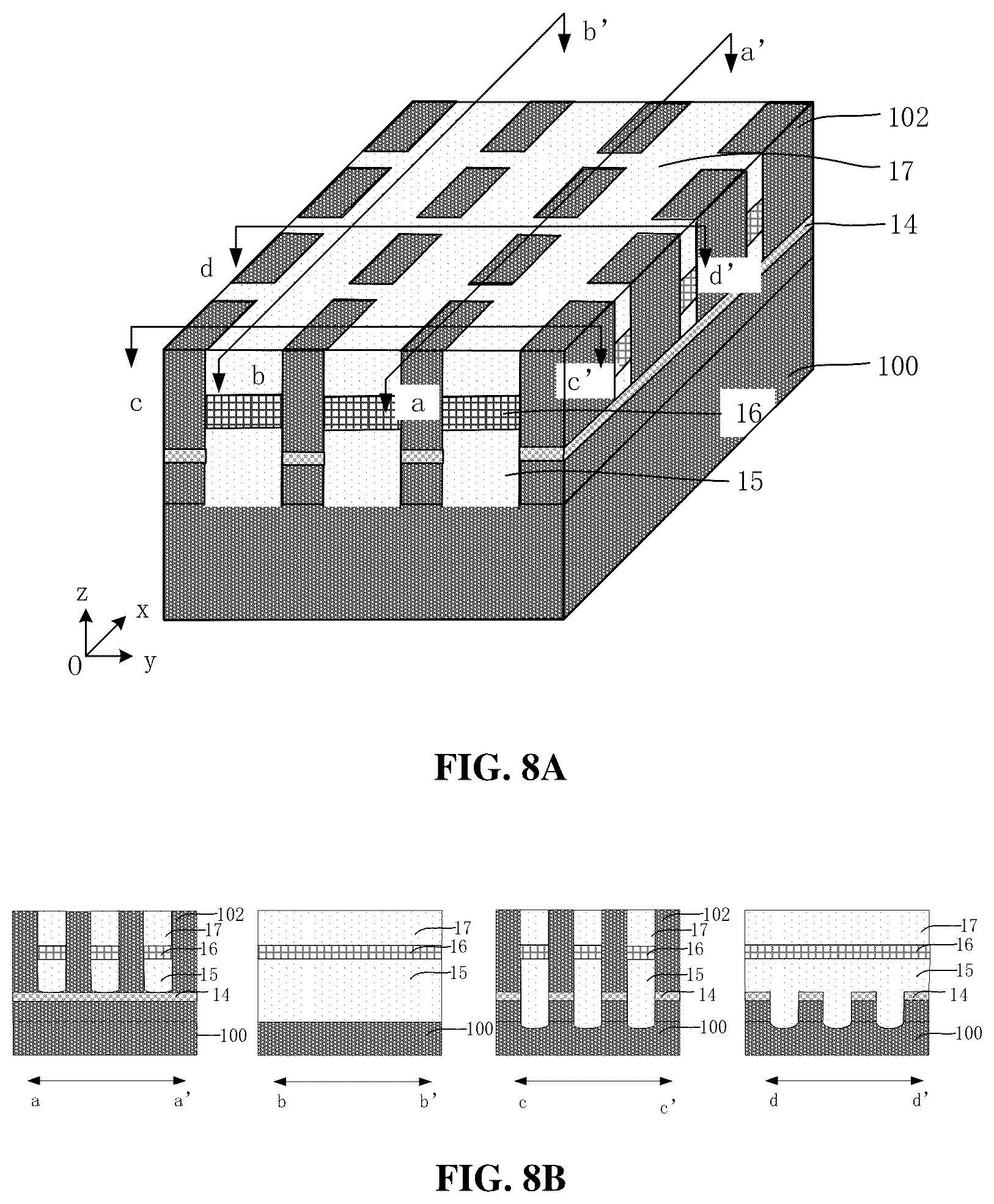 Patent US12610811 Figure 8 – Semiconductor structure, test structure, manufacturing method and test method