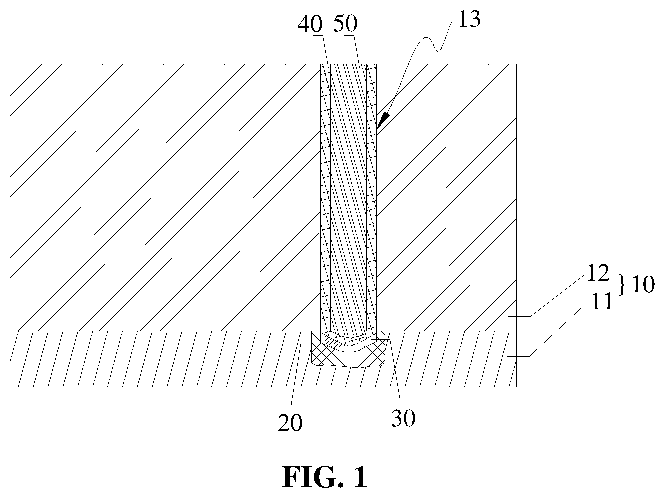 Patent US12610812 Figure 1 – Semiconductor structure, fabrication method for semiconductor structure and memory