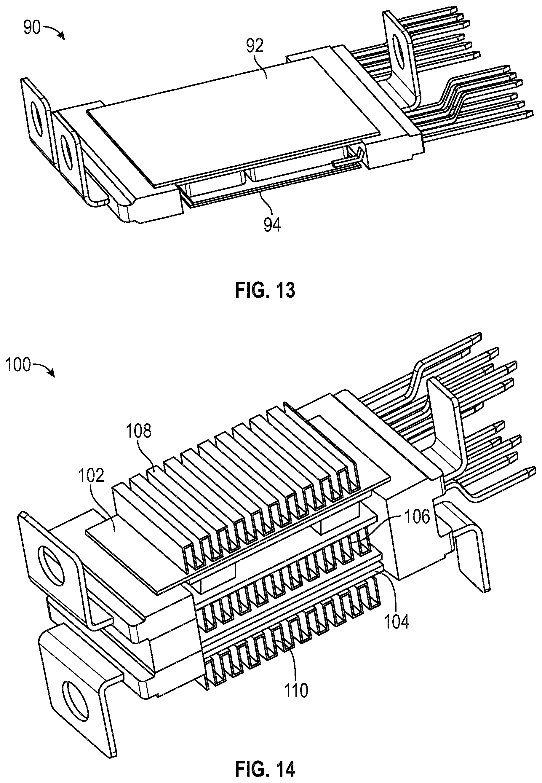 Patent US12610818 Figure 8 – Single switch direct cooling assemblies and related methods