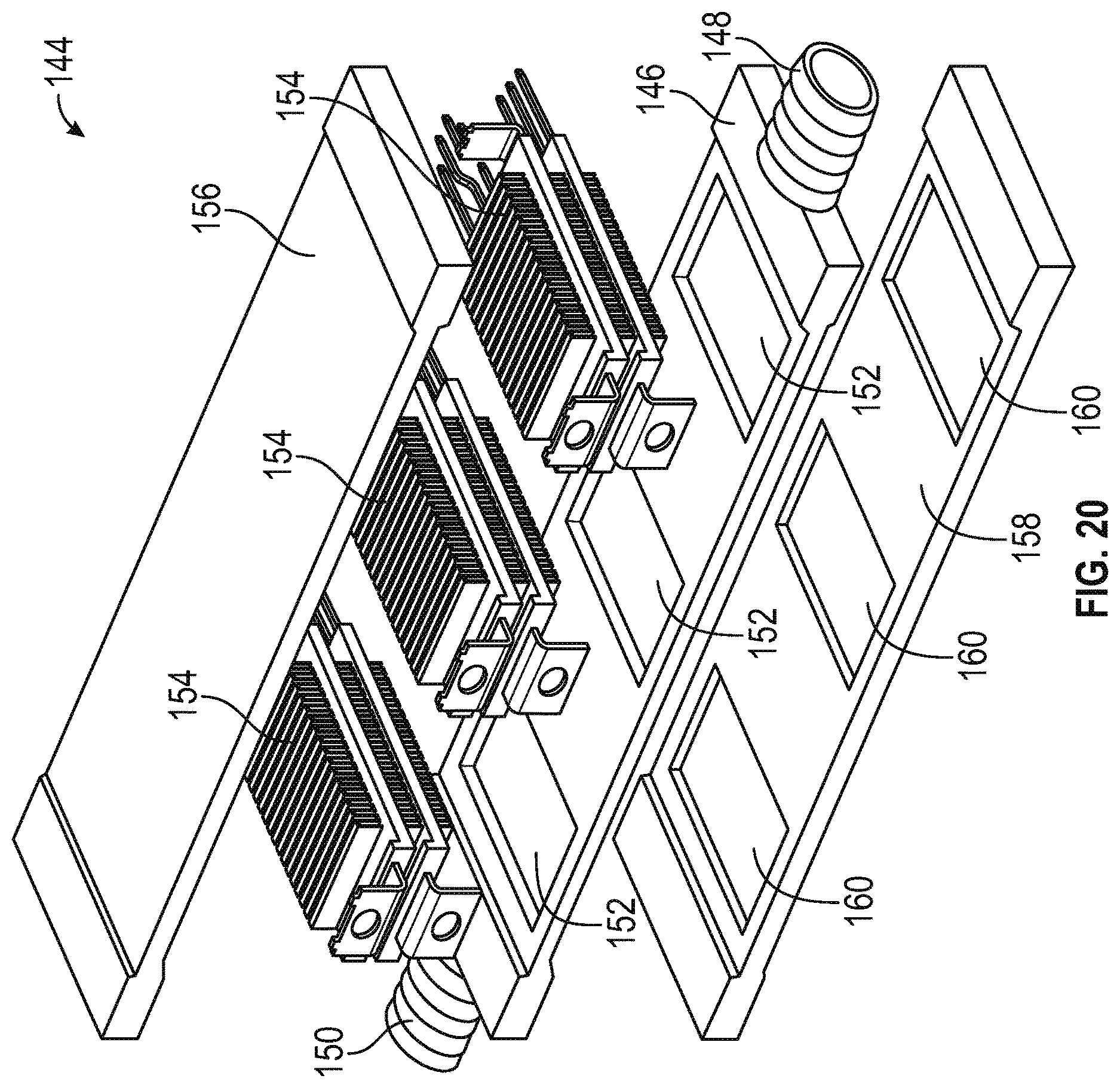 Patent US12610818 Figure 14 – Single switch direct cooling assemblies and related methods