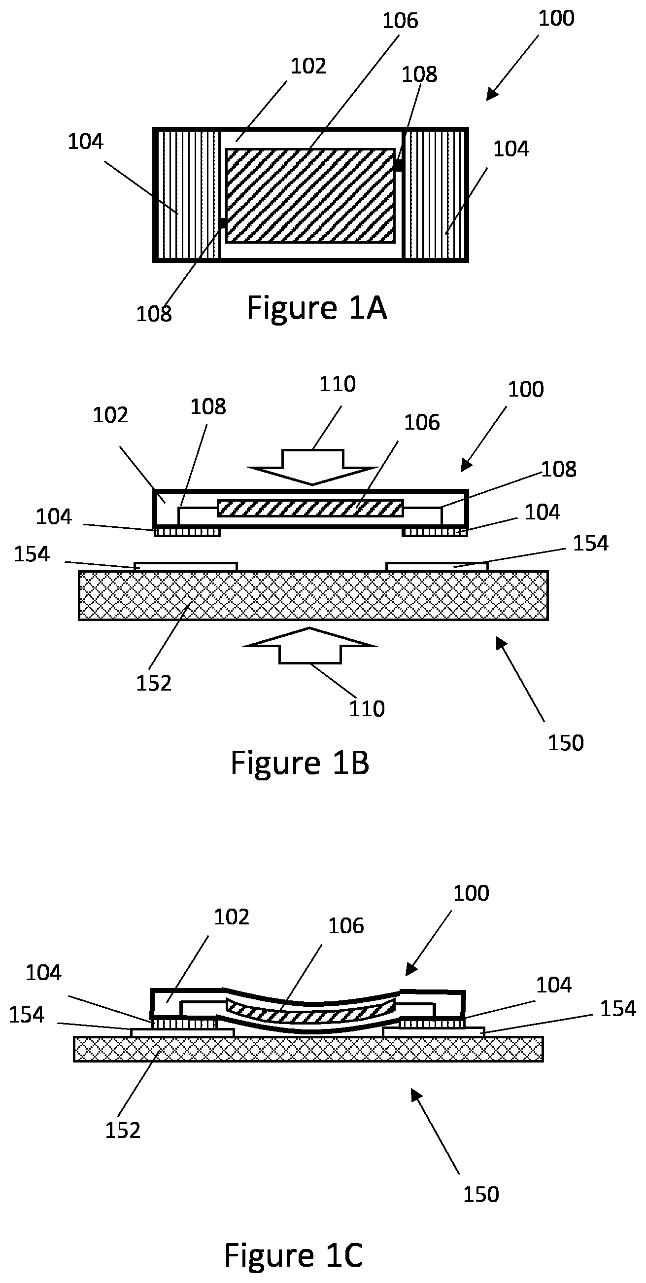 Patent US12610823 — Flexible electronic circuits with support structures — Figure 1