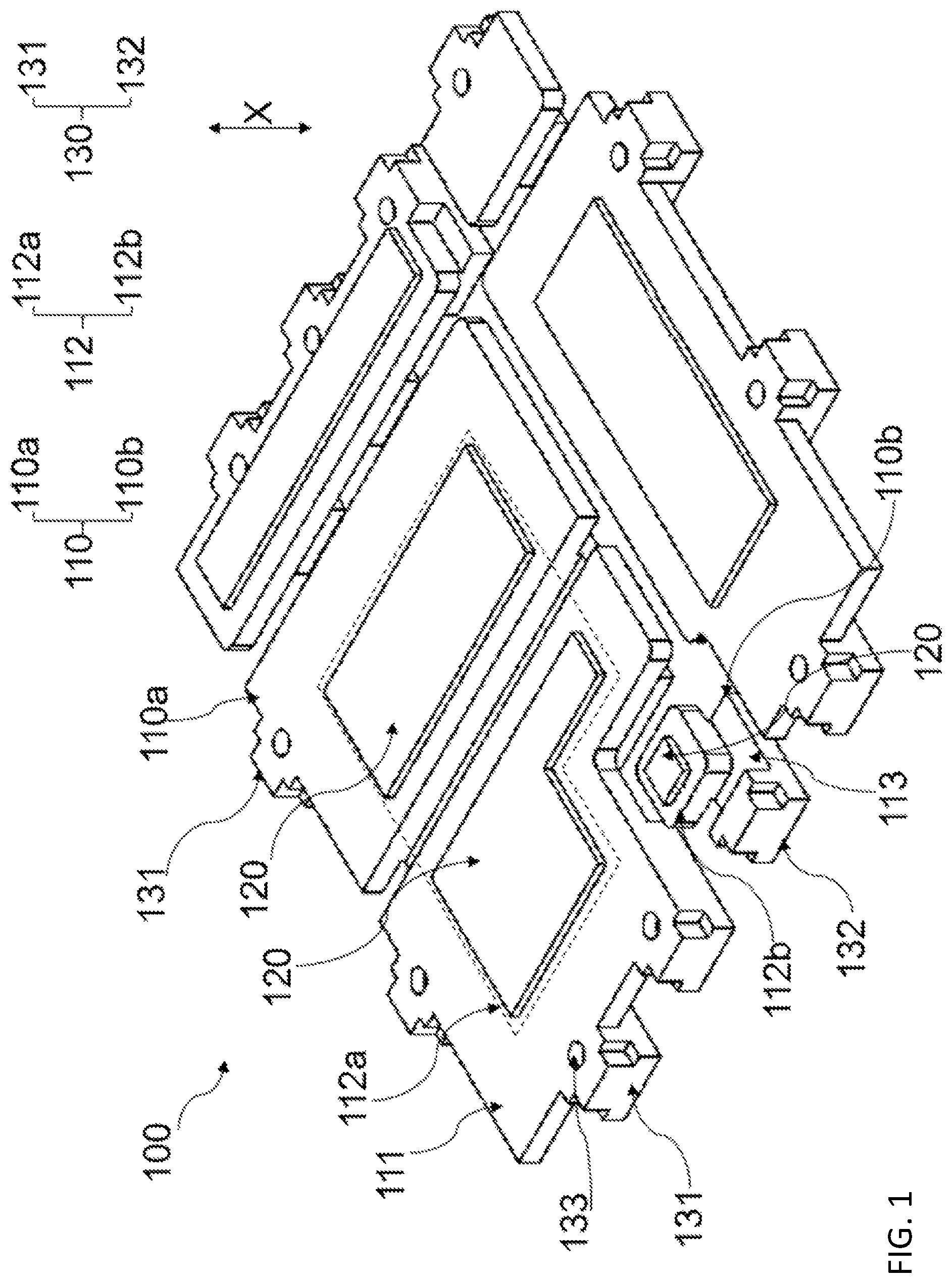 Patent US12610828 Figure 1 – Lead frame, packaging structure and packaging method