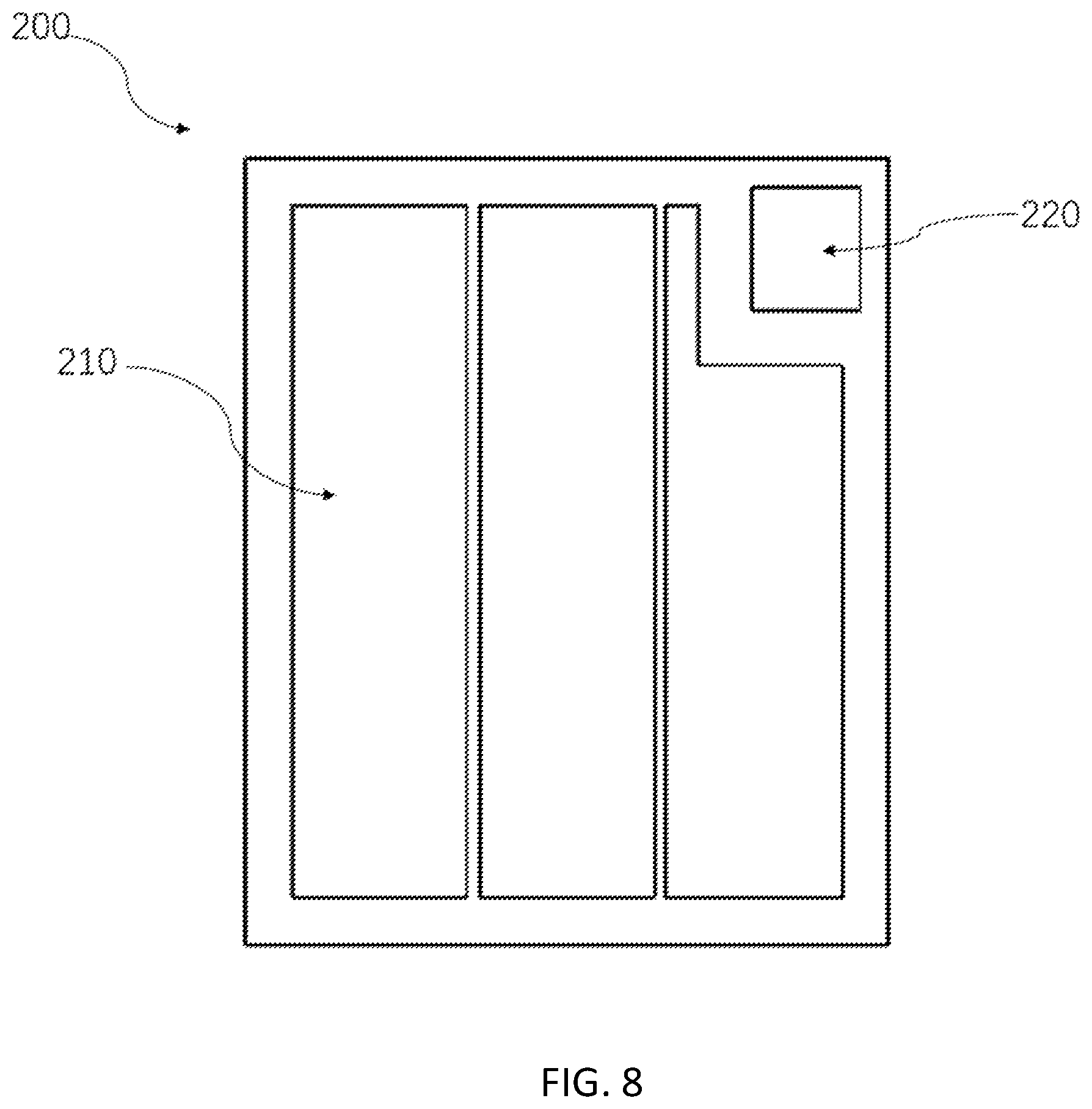 Patent US12610828 Figure 8 – Lead frame, packaging structure and packaging method