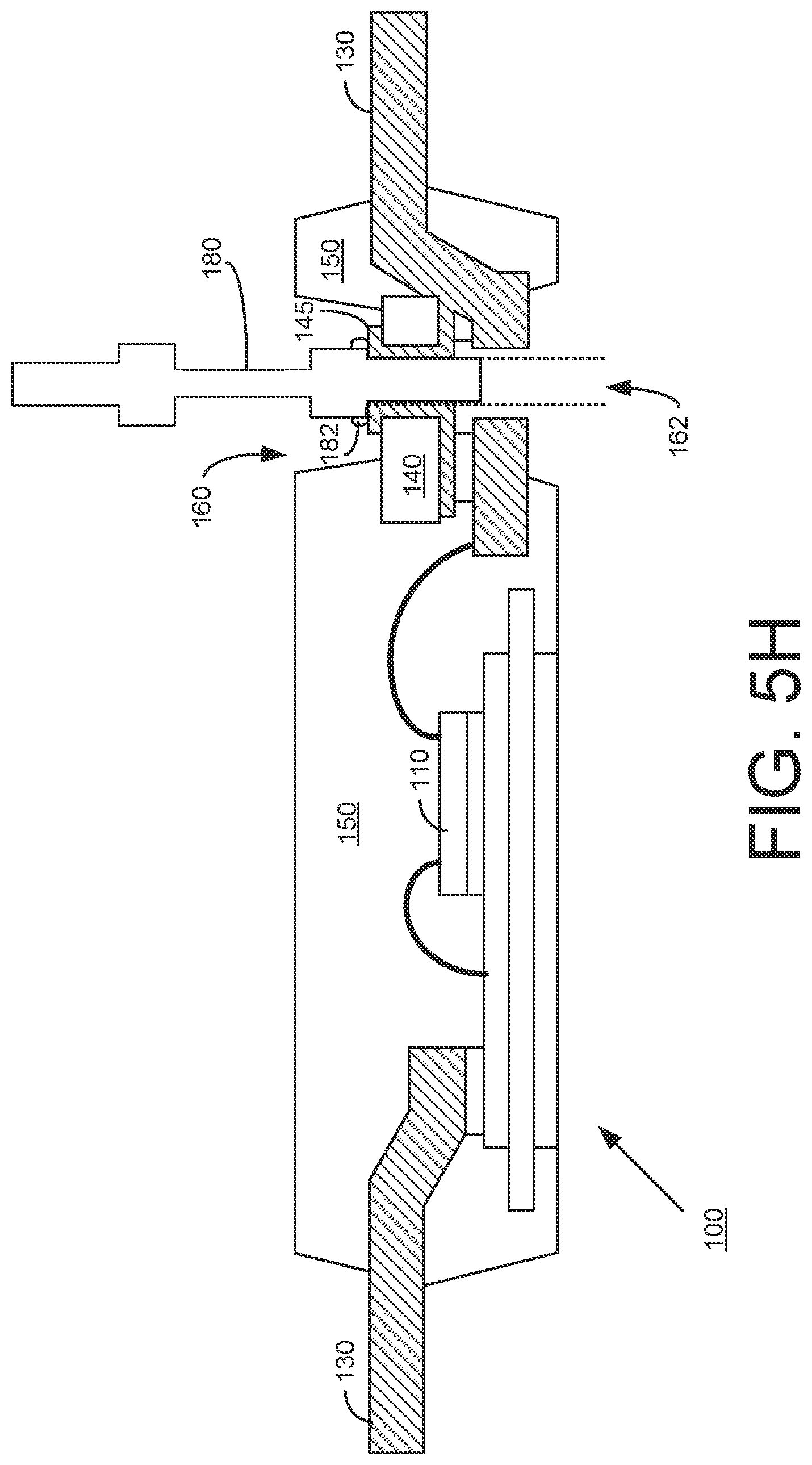 Patent US12610829 Figure 11 – Power module package with molded via and dual side press-fit pin