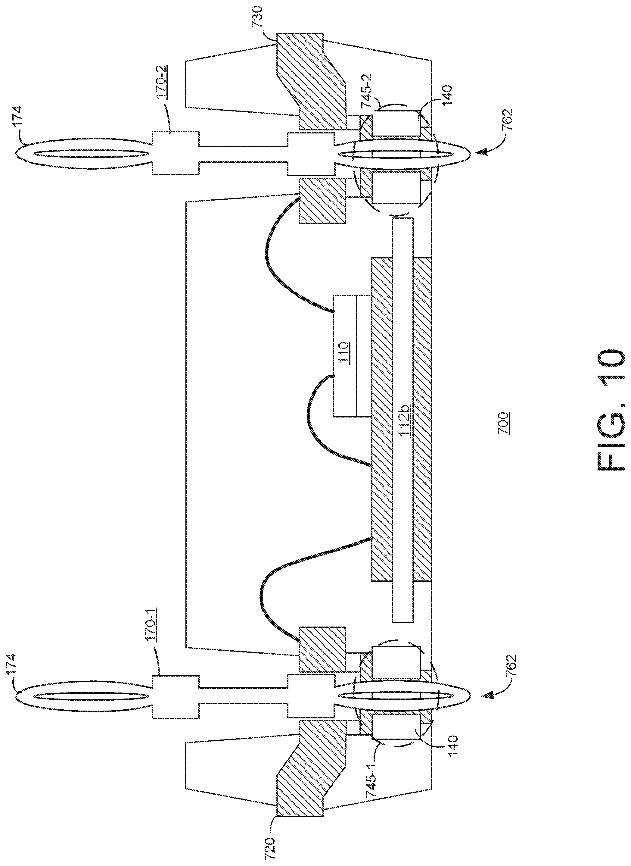 Patent US12610829 Figure 19 – Power module package with molded via and dual side press-fit pin