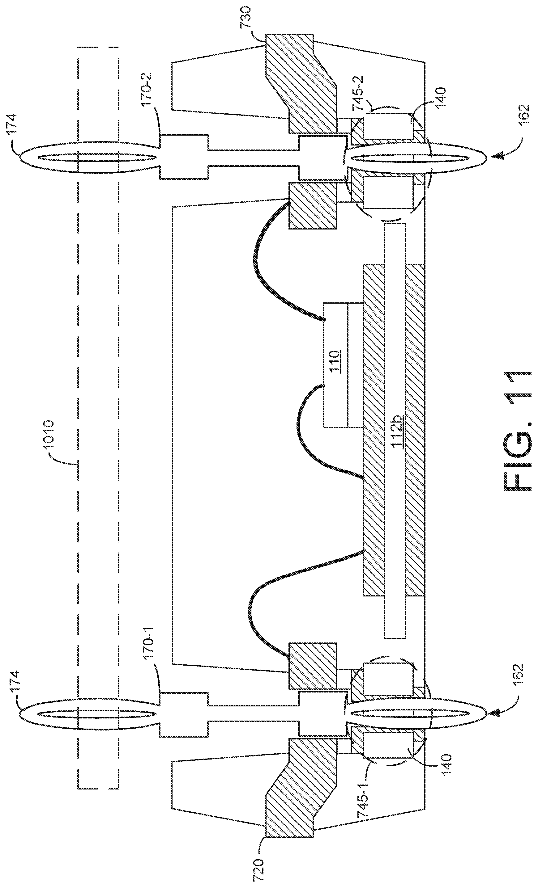 Patent US12610829 Figure 20 – Power module package with molded via and dual side press-fit pin