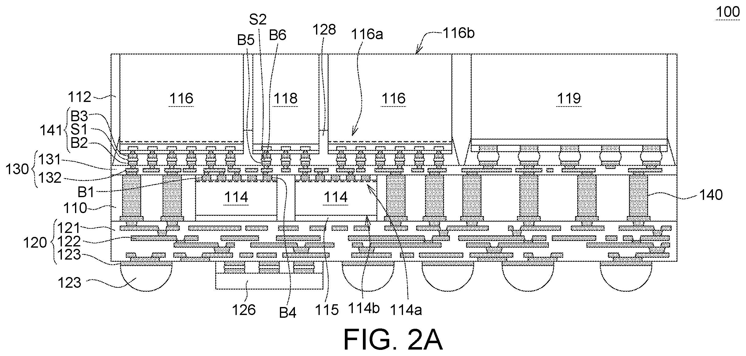 Patent US12610834 Figure 3 – Semiconductor device package structure and manufacturing method thereof