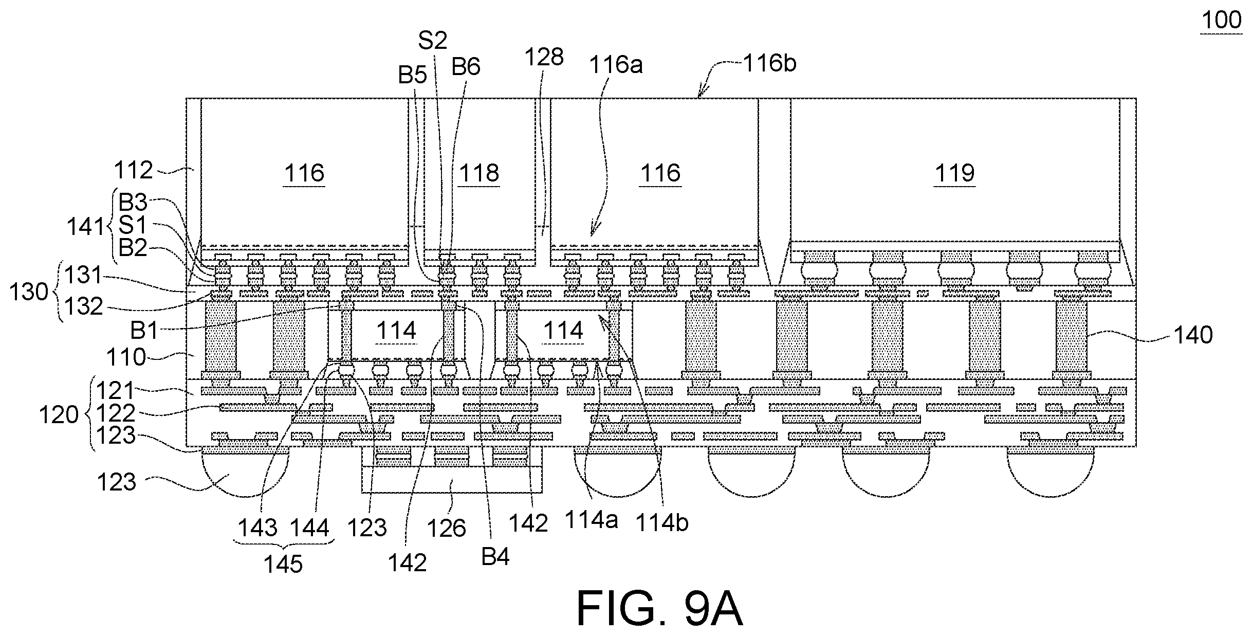 Patent US12610834 Figure 17 – Semiconductor device package structure and manufacturing method thereof