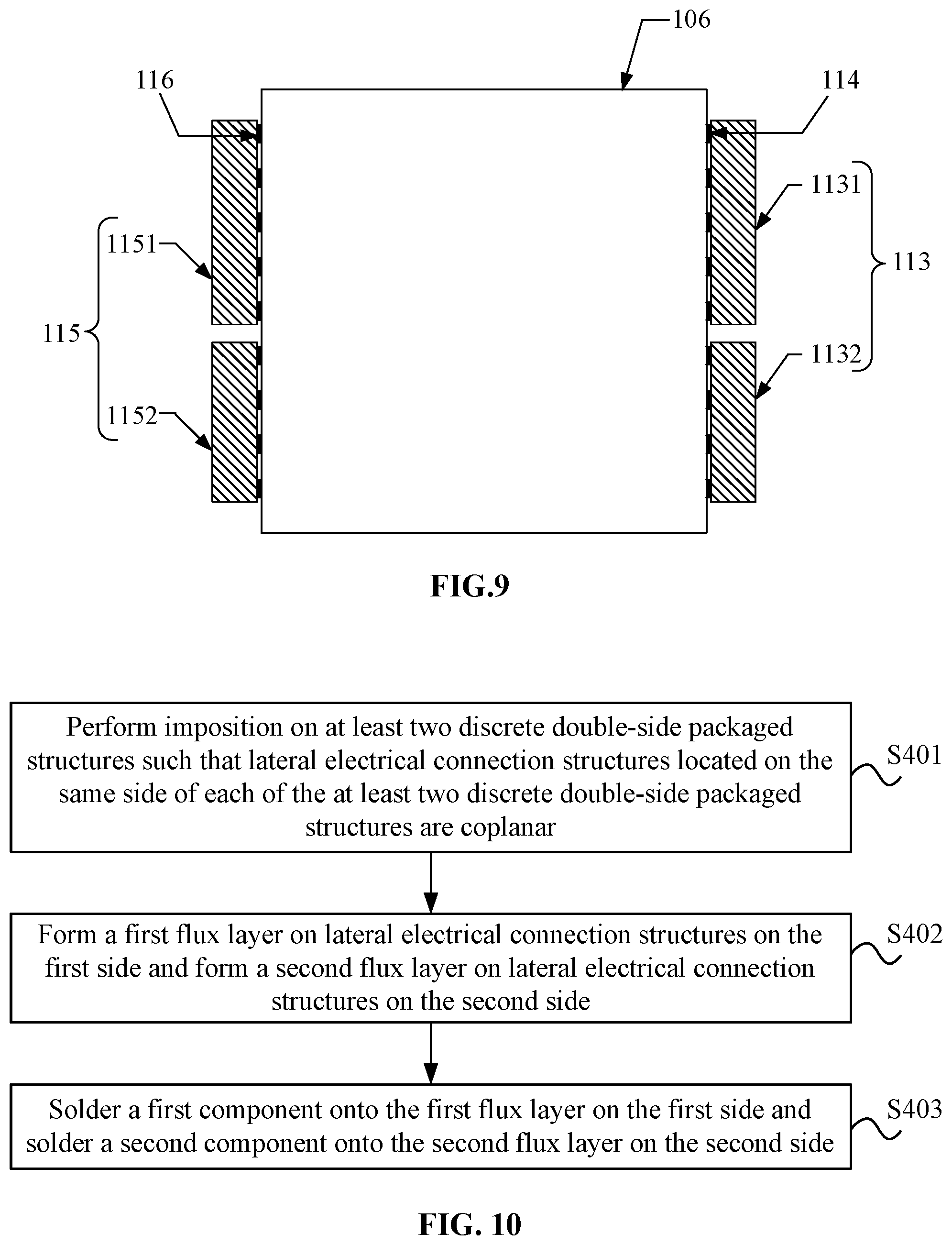 Patent US12610837 Figure 6 – Laterally mounted and packaged structure and manufacturing method thereof