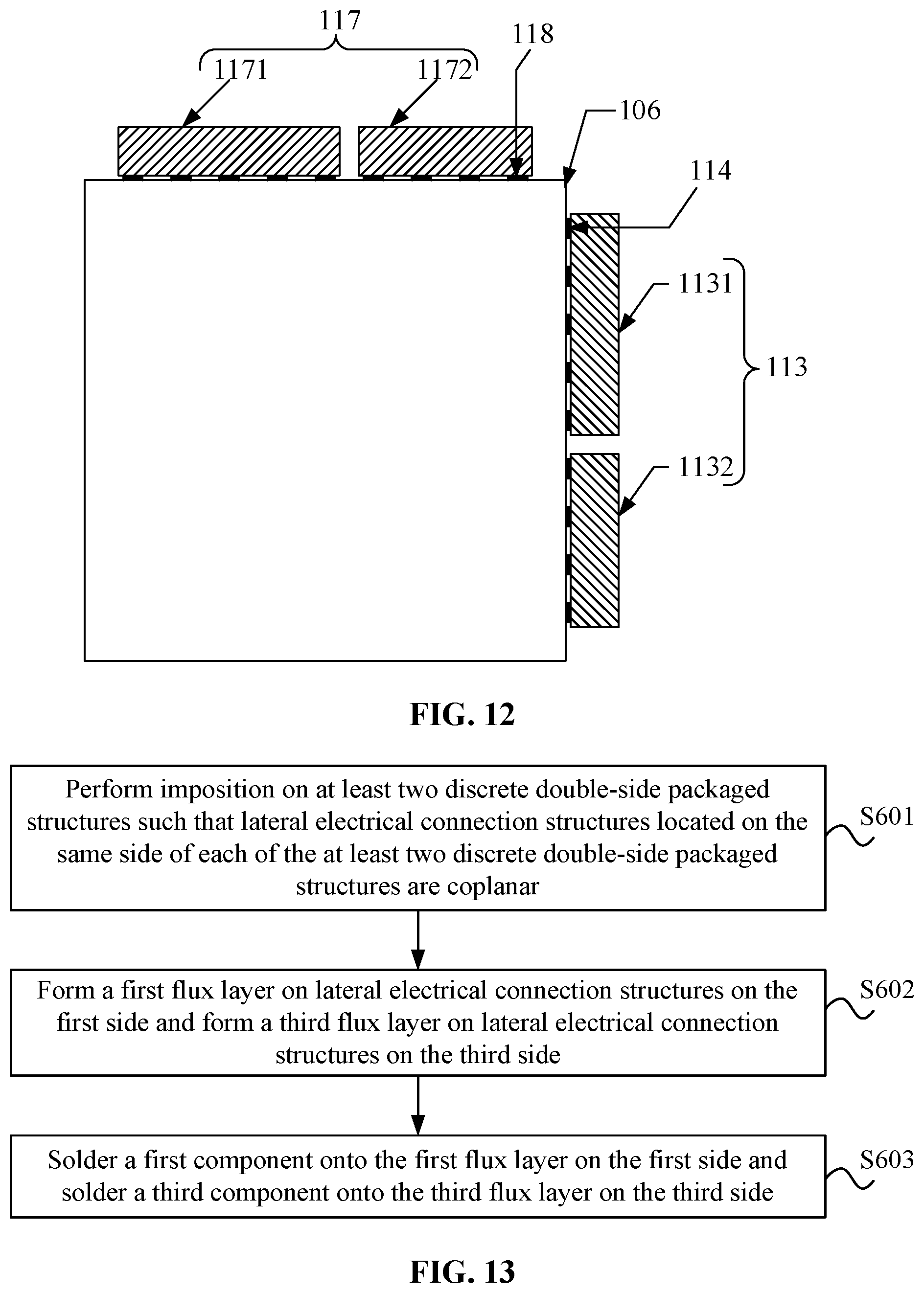 Patent US12610837 Figure 8 – Laterally mounted and packaged structure and manufacturing method thereof