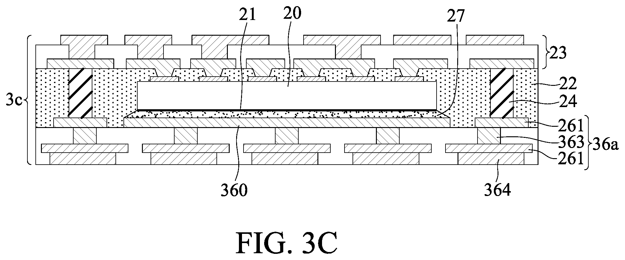 Patent US12610838 Figure 5 – Component-embedded packaging structure