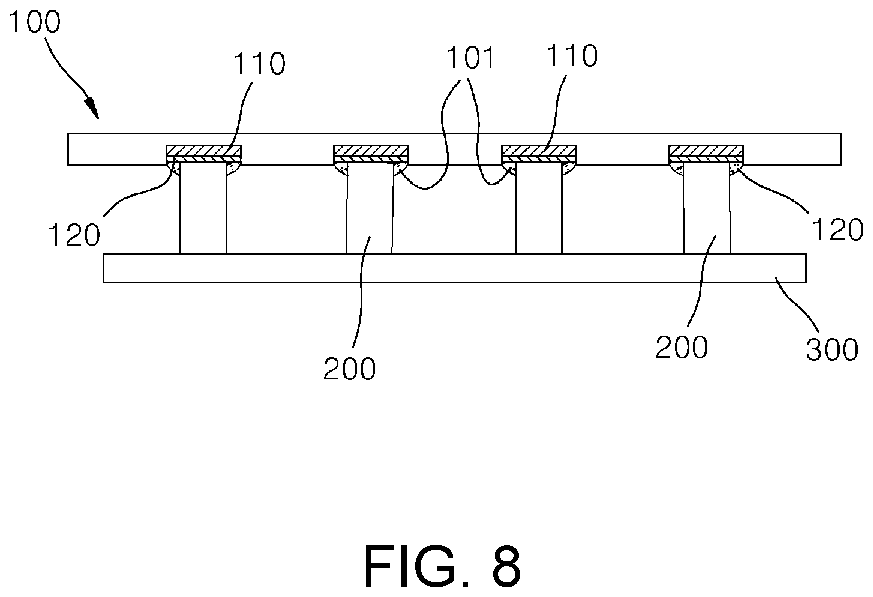 Patent US12610841 Figure 4 – Method of bonding column type deposits