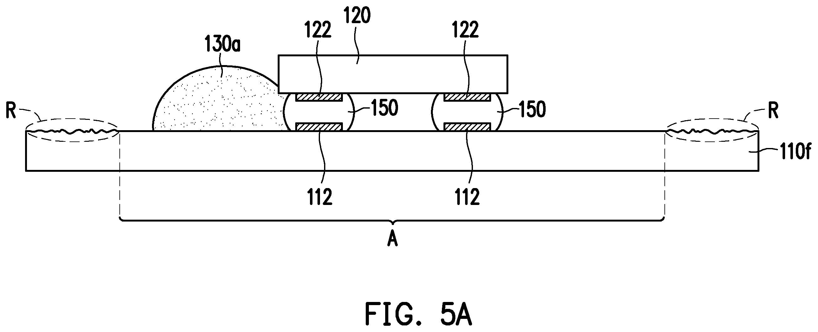 Patent US12610842 Figure 7 – Electronic device including an underfill layer and a protective structure adjacent to the underfill layer