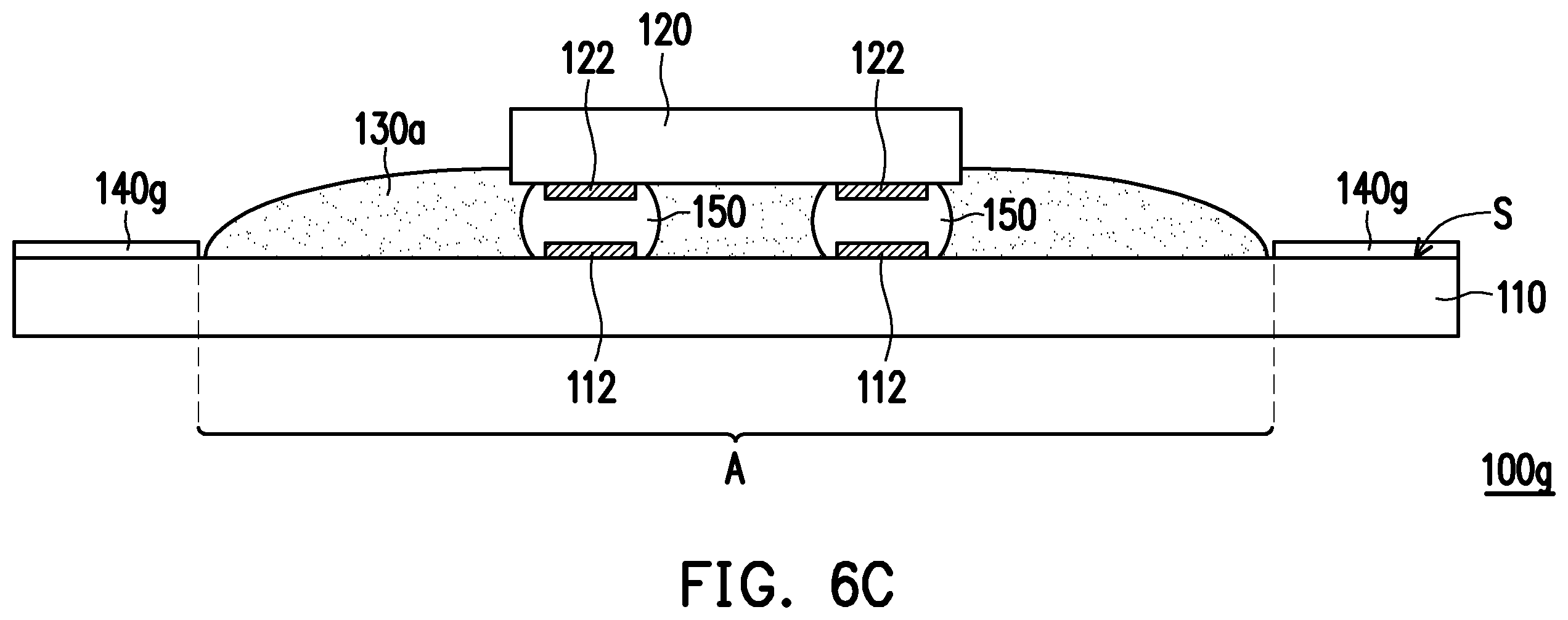 Patent US12610842 Figure 11 – Electronic device including an underfill layer and a protective structure adjacent to the underfill layer