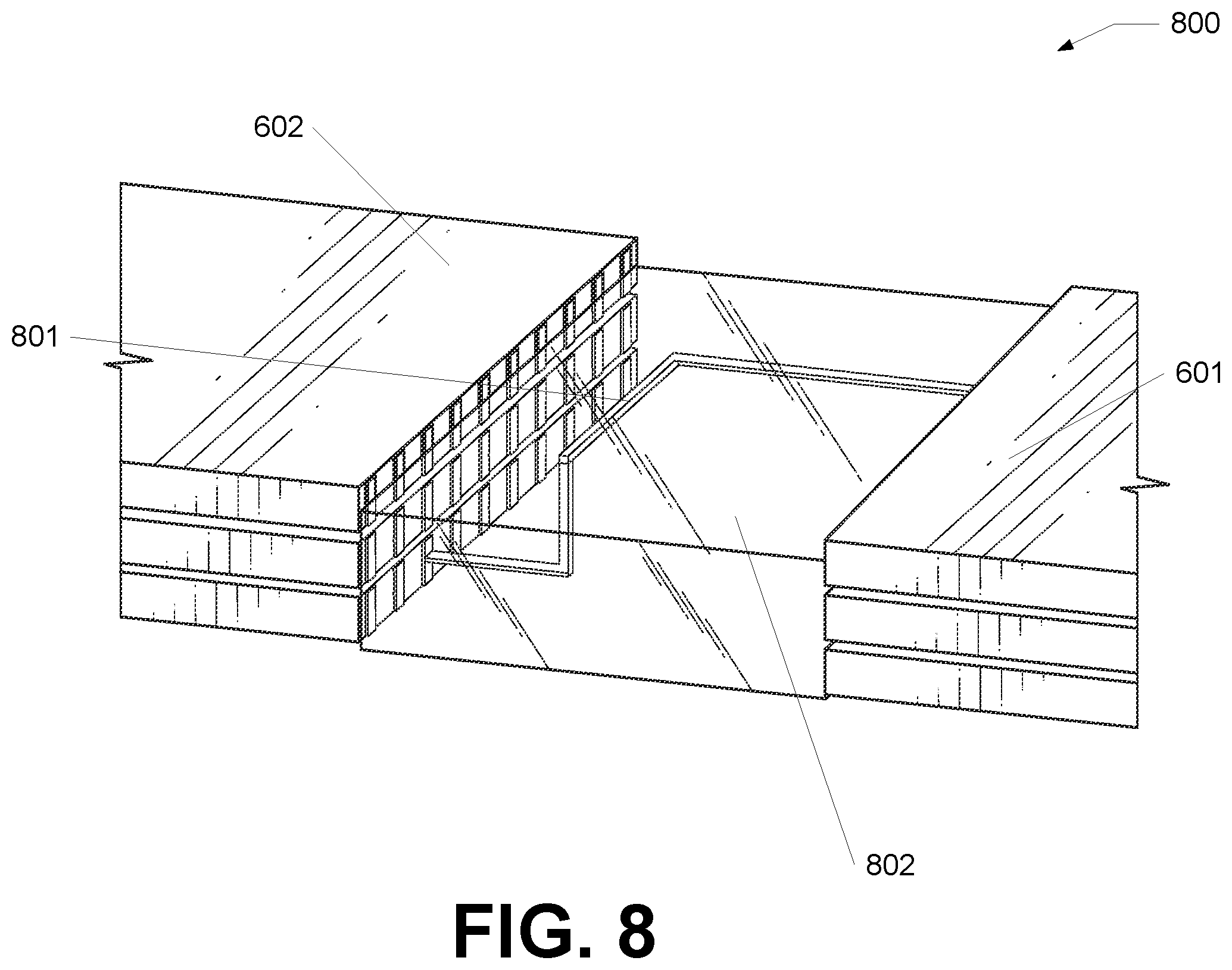 Patent US12610844 Figure 8 – Systems and methods for additive connections in integrated circuits