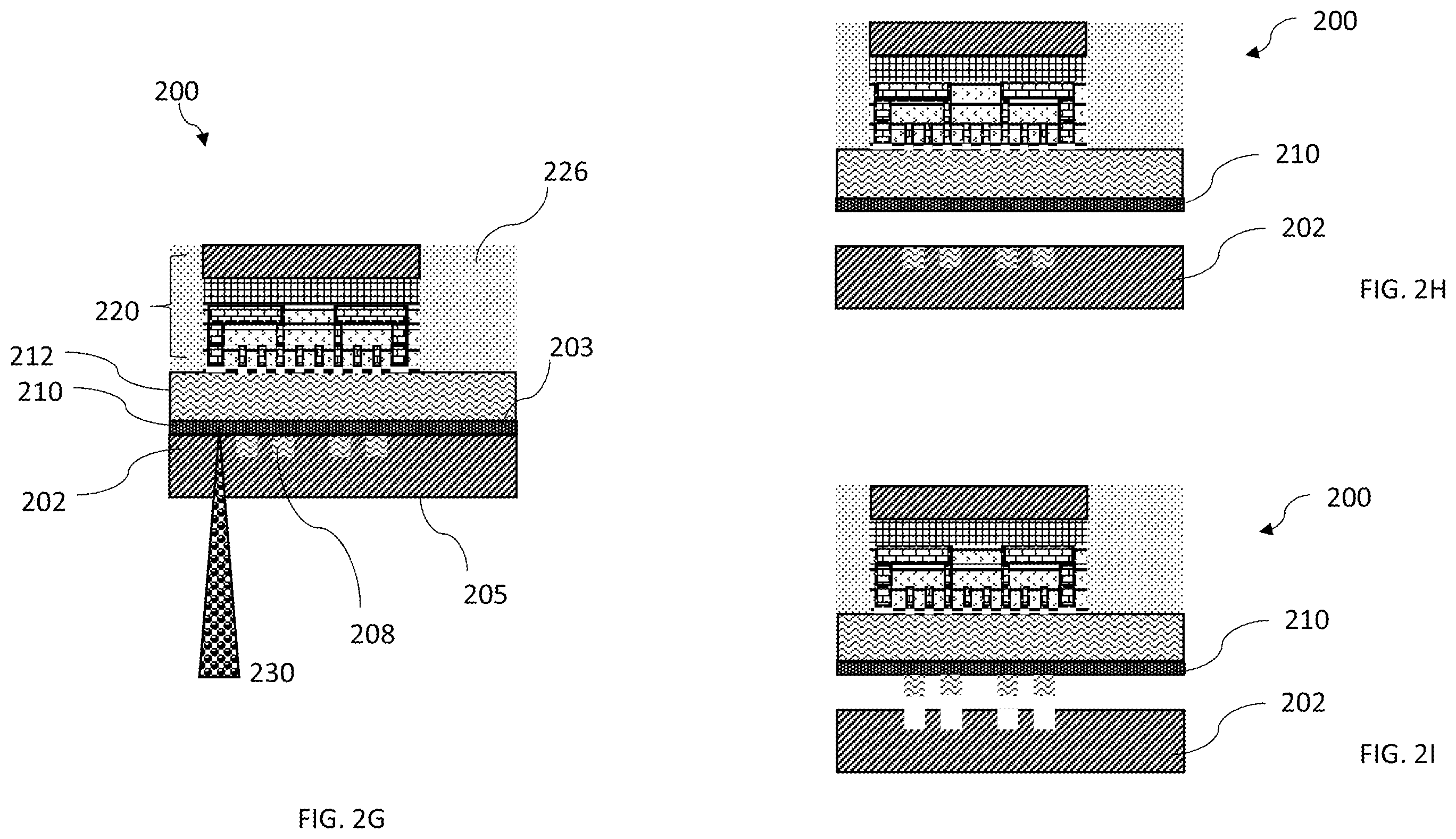 Patent US12610845 Figure 4 – Method for forming semiconductor packages using dielectric alignment marks and laser liftoff process