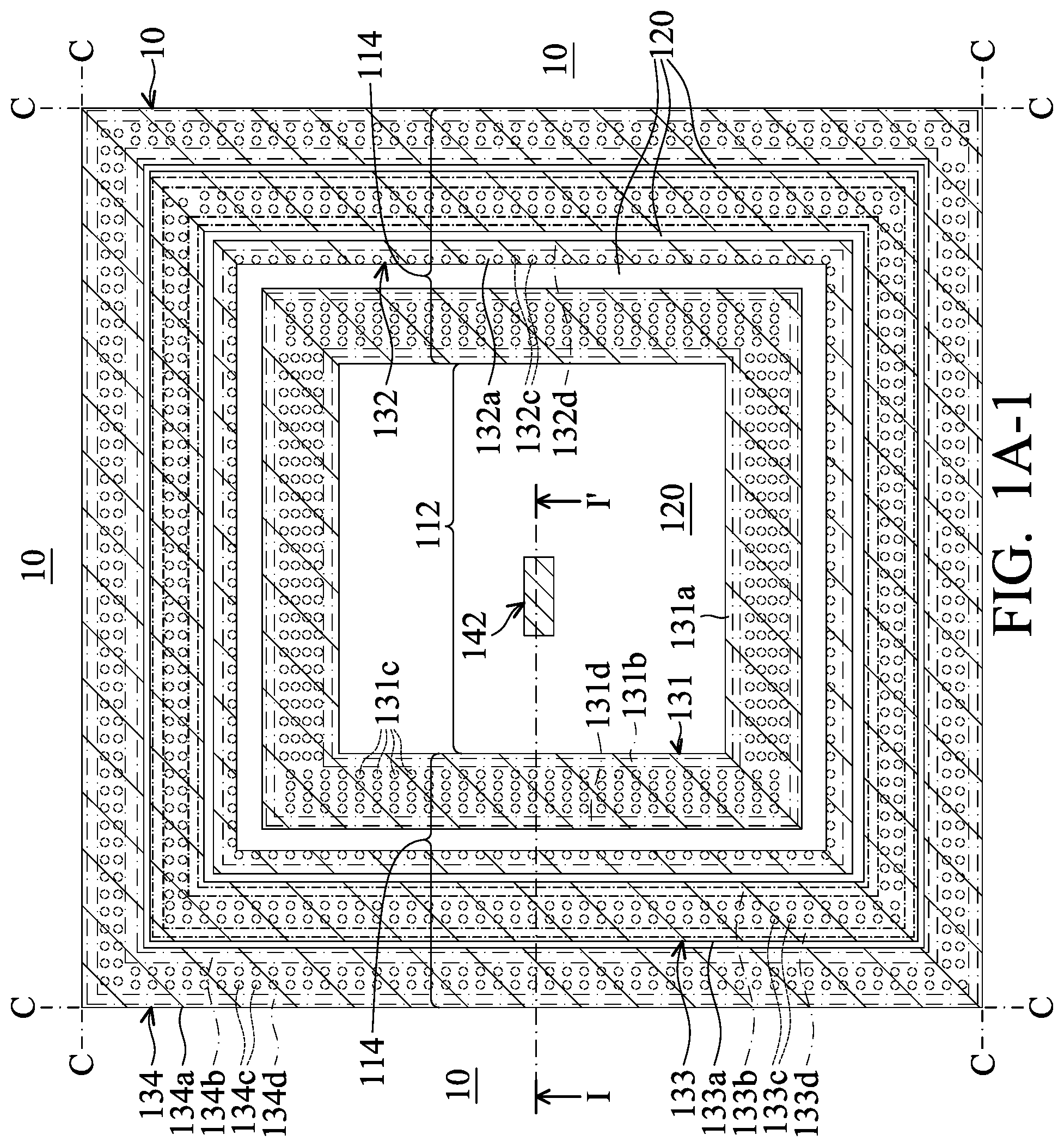 Patent US12610854 Figure 2 – Semiconductor device structure with bonding pad and method for forming the same
