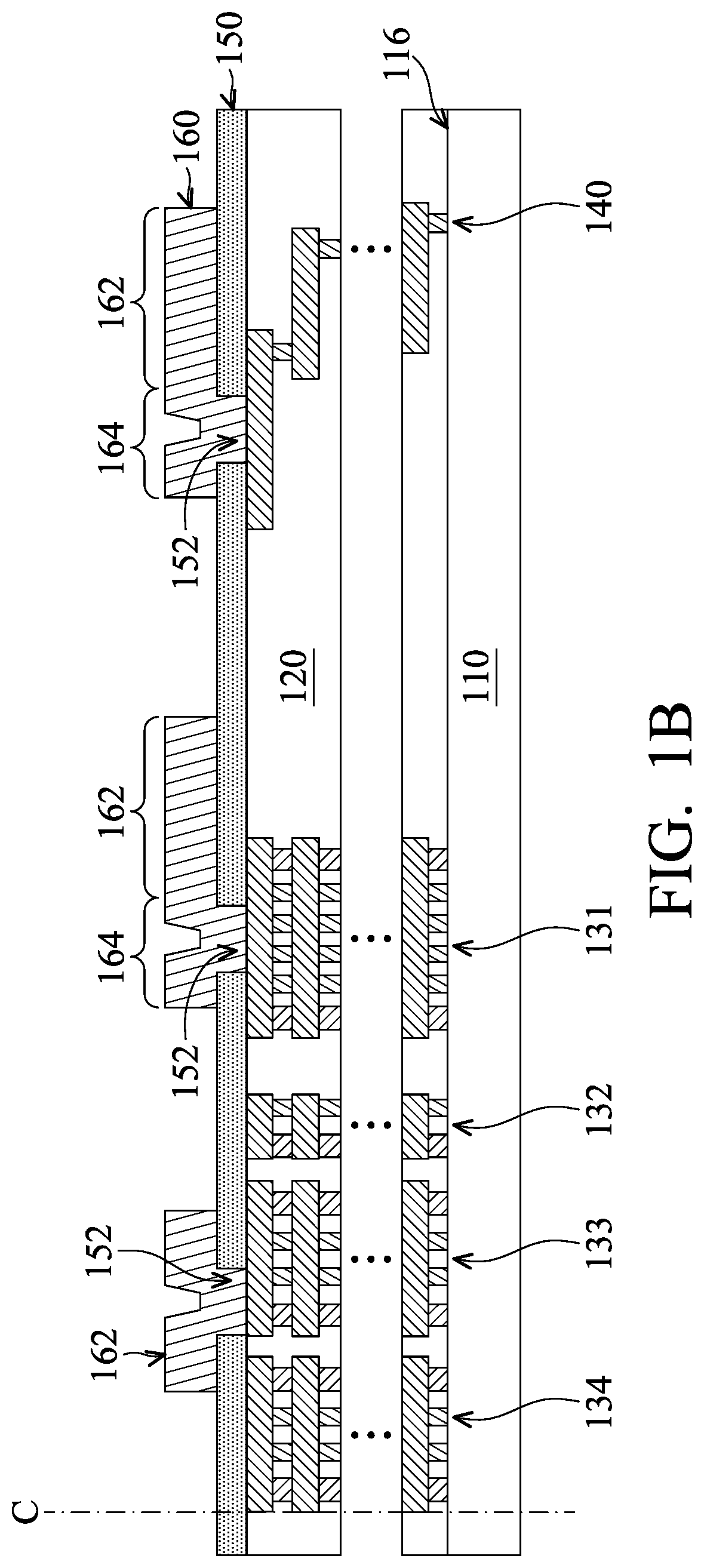 Patent US12610854 Figure 3 – Semiconductor device structure with bonding pad and method for forming the same