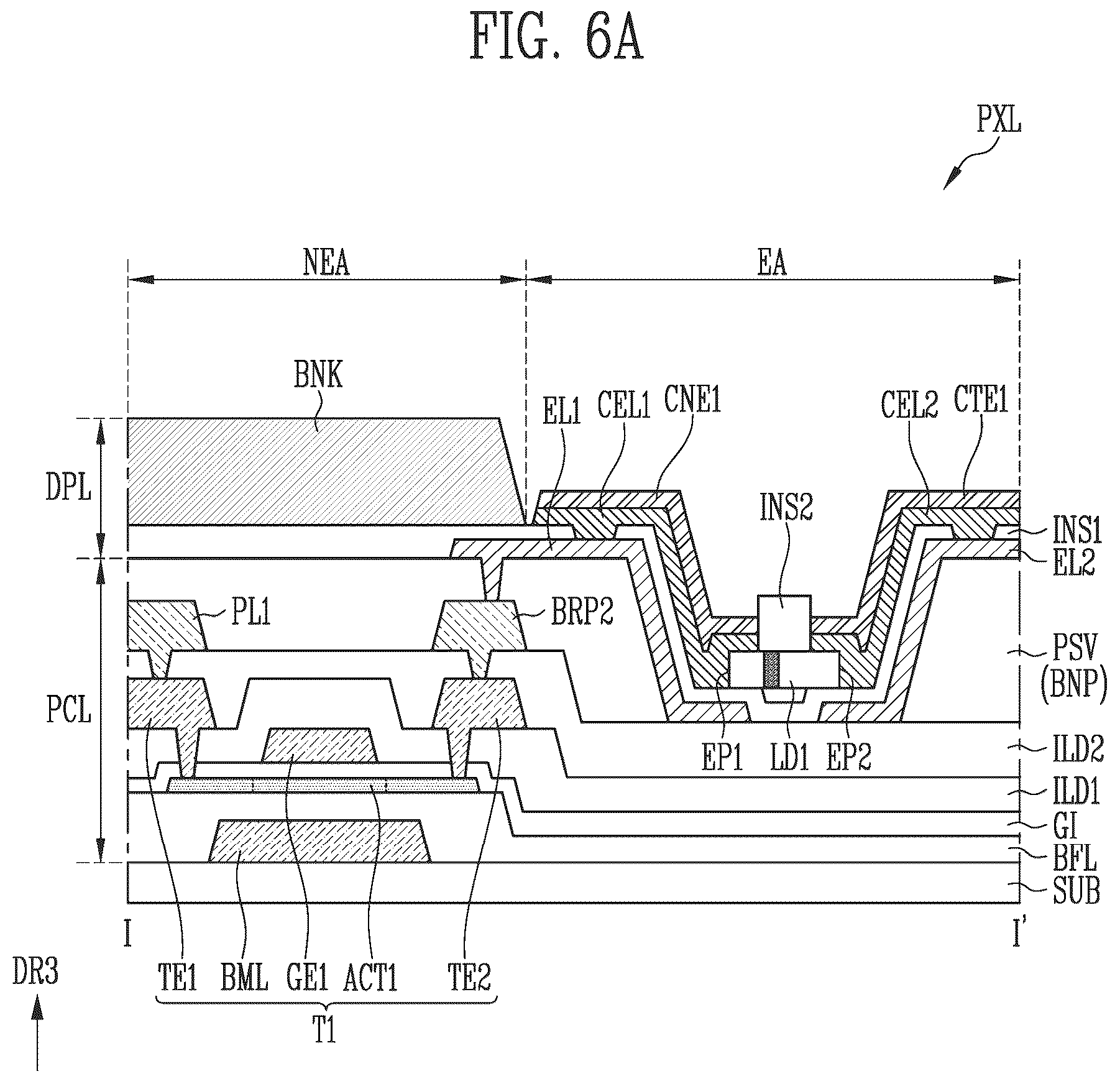 Patent US12610859 Figure 6 – Display device and manufacturing method thereof for reducing pixel defects