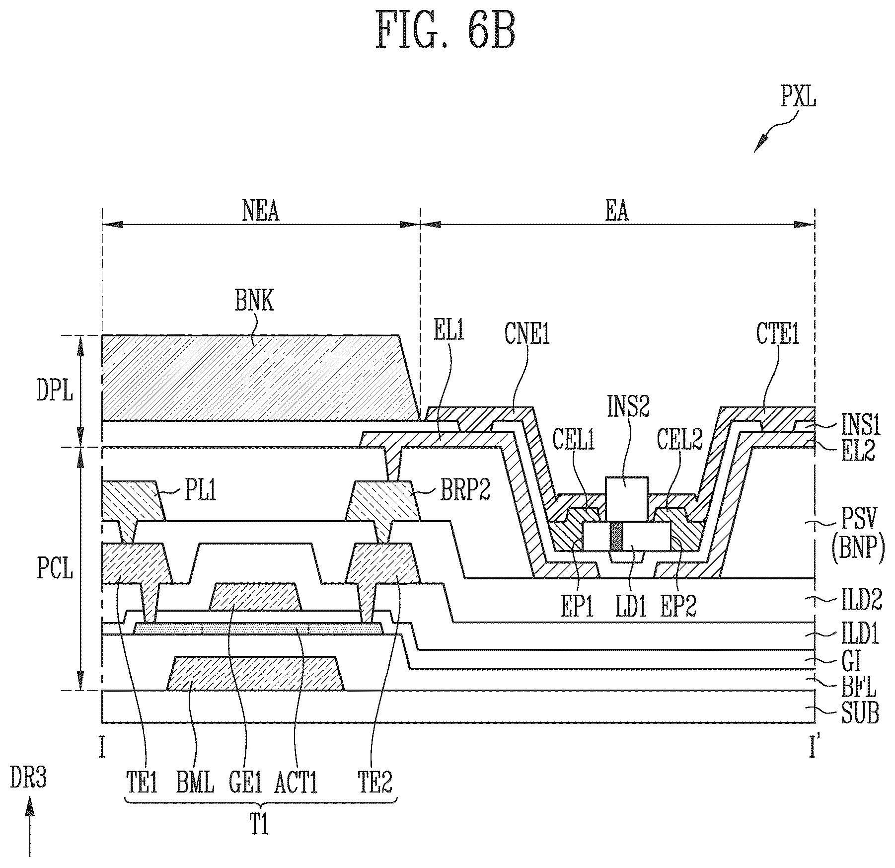 Patent US12610859 Figure 7 – Display device and manufacturing method thereof for reducing pixel defects
