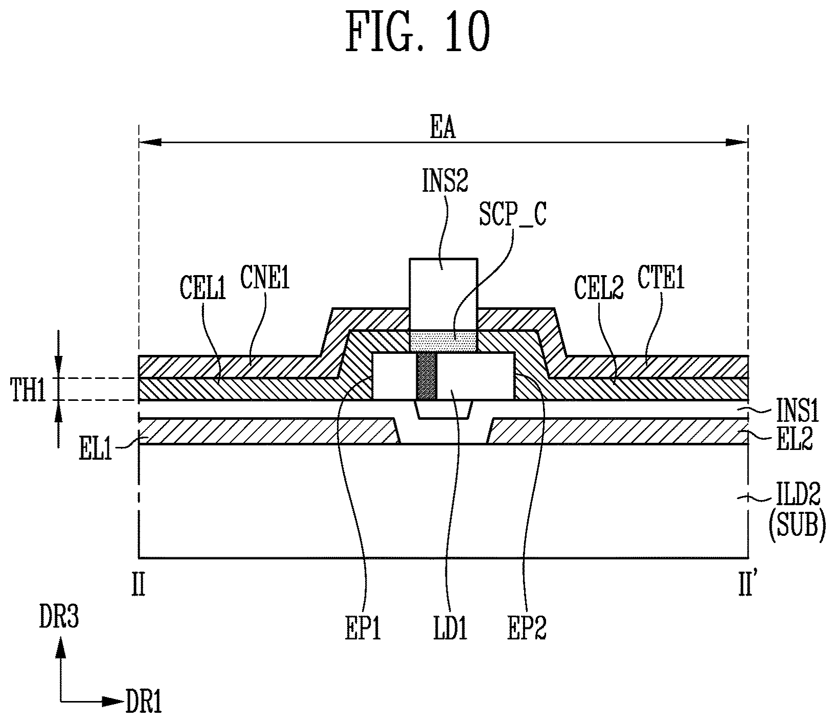 Patent US12610859 Figure 14 – Display device and manufacturing method thereof for reducing pixel defects