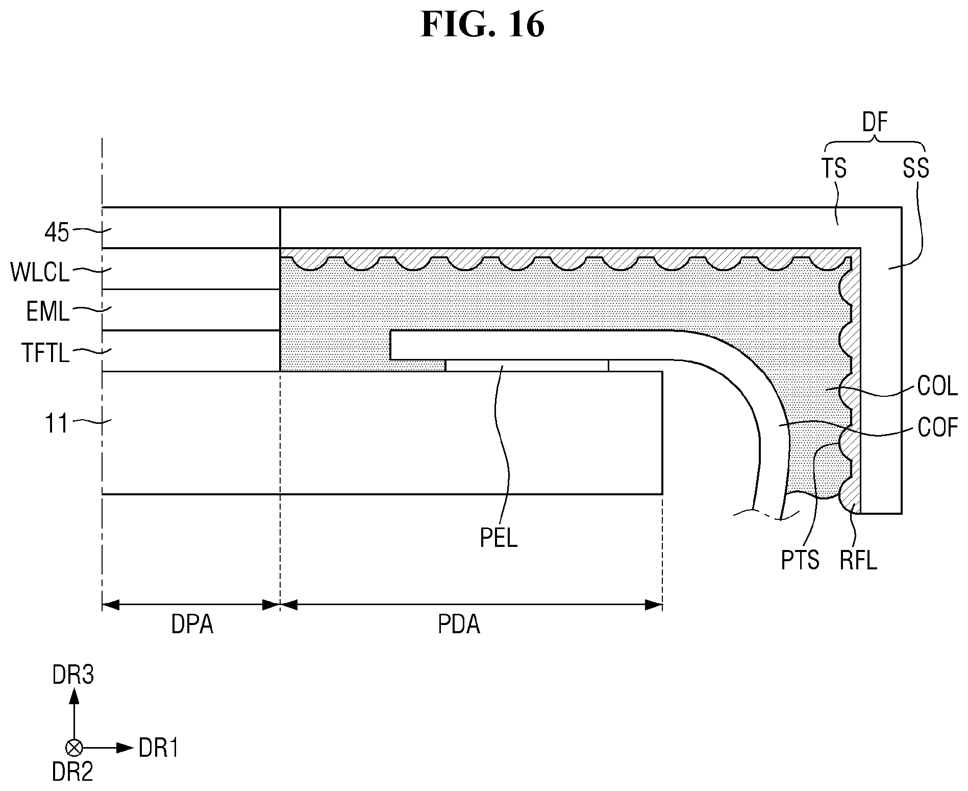 Patent US12610861 Figure 16 – Display device and method of manufacturing the same