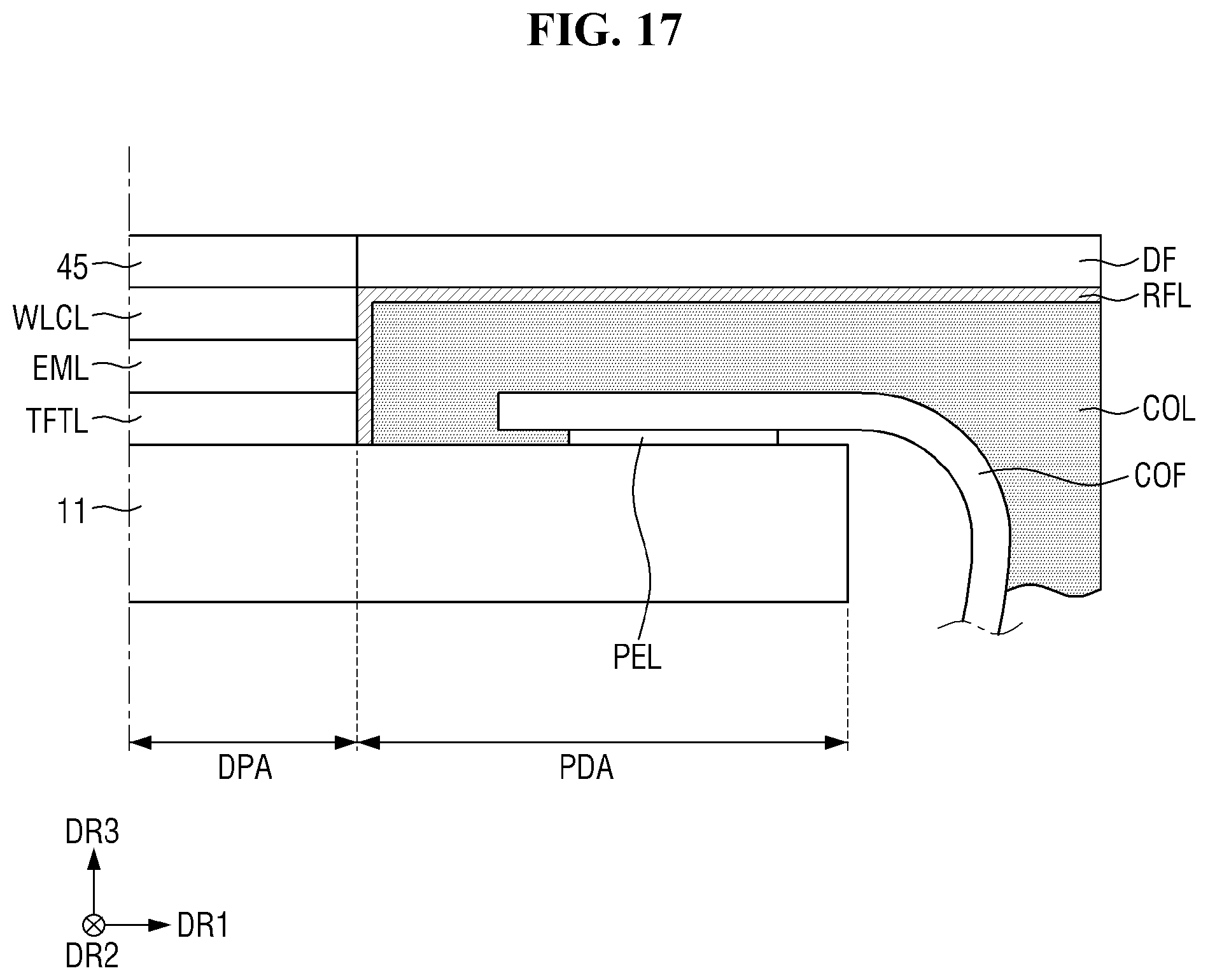 Patent US12610861 Figure 17 – Display device and method of manufacturing the same