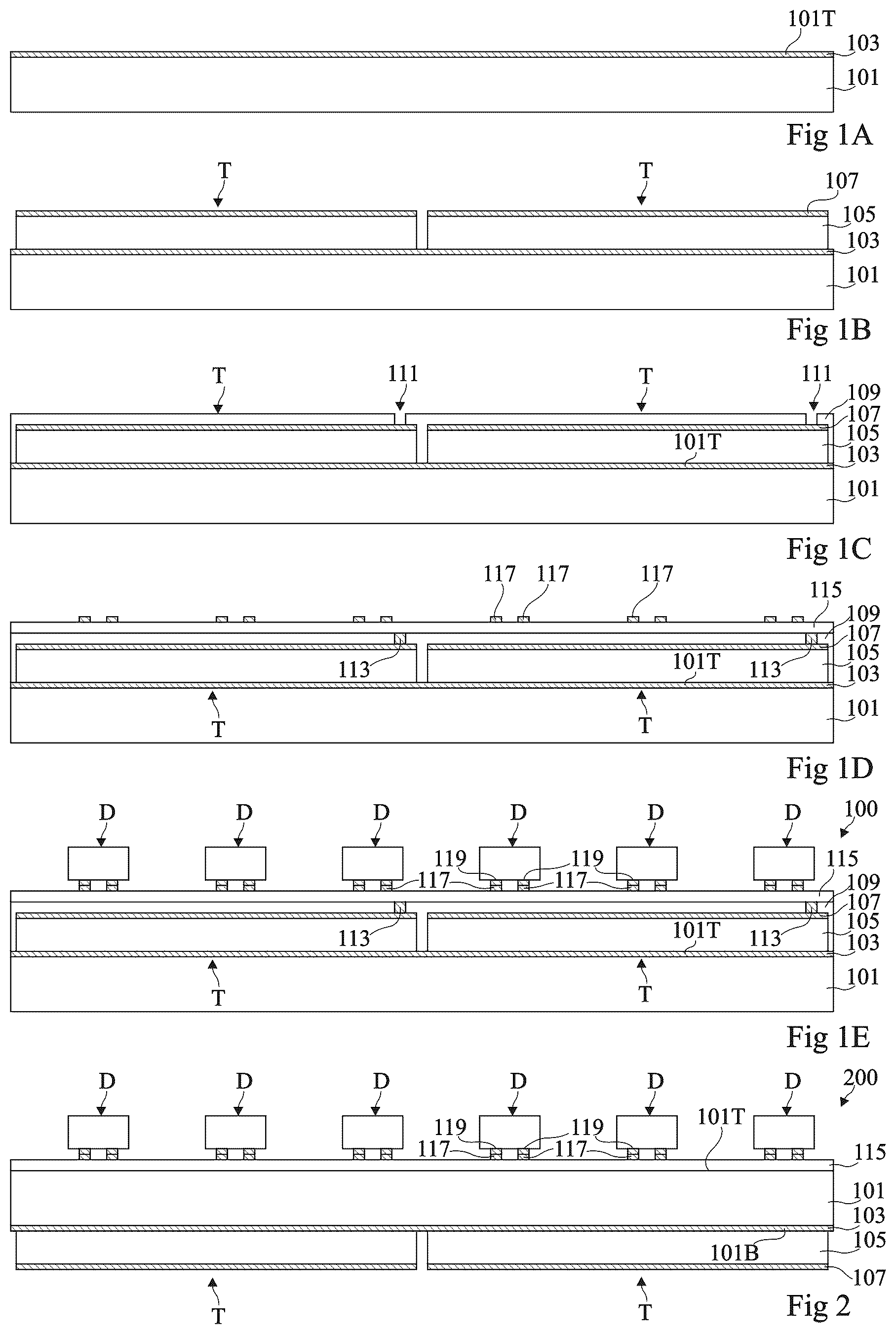 Patent US12610863 Figure 1 – Interactive display device and method of manufacturing such a device