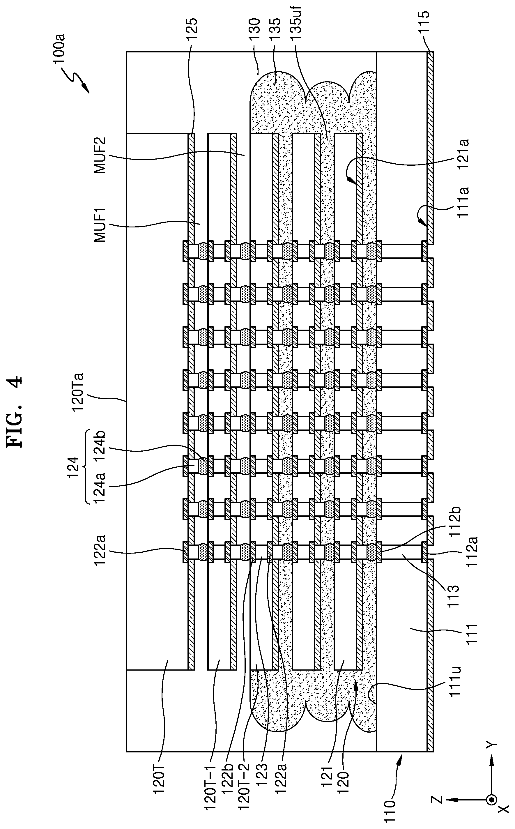 Patent US12610865 Figure 4 – Semiconductor device and semiconductor package