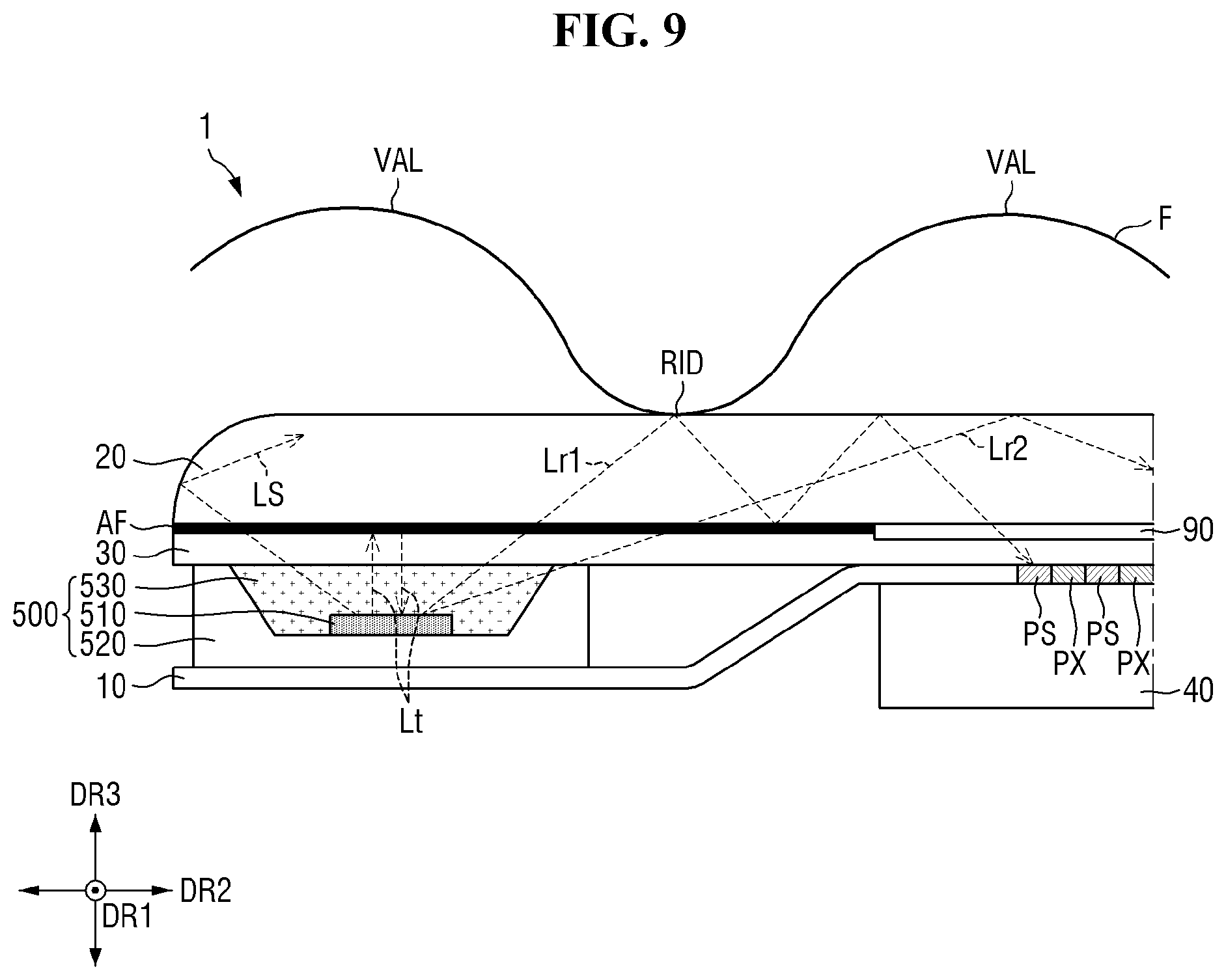 Patent US12610867 Figure 9 – Display device