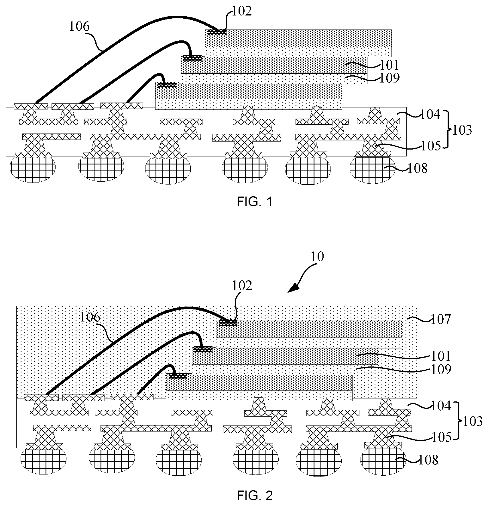 Patent US12610868 Figure 1 – Fan-out stacked semiconductor package structure and packaging method thereof